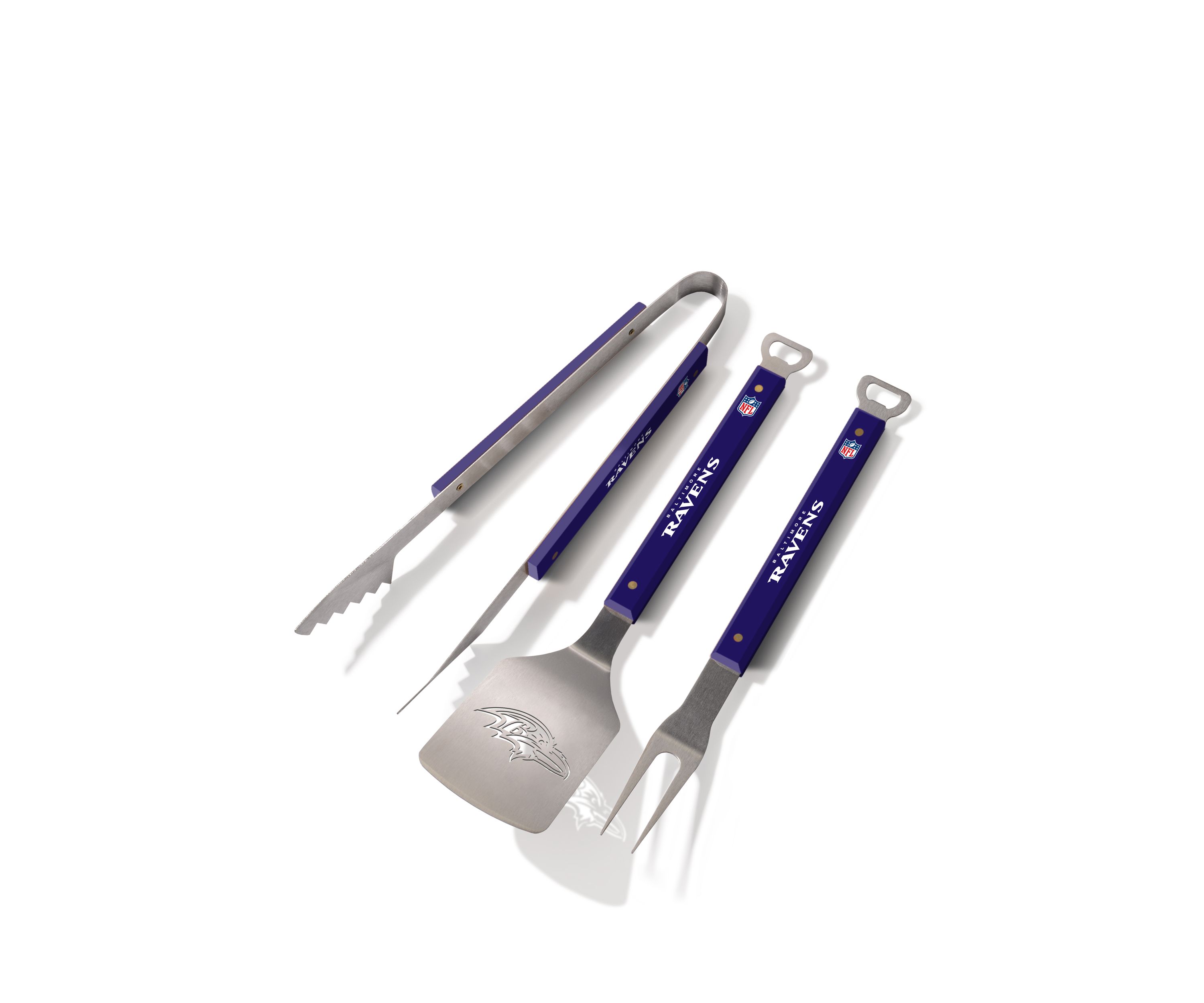 YouTheFan NFL Baltimore Ravens Spirit Series 3-Piece BBQ Set