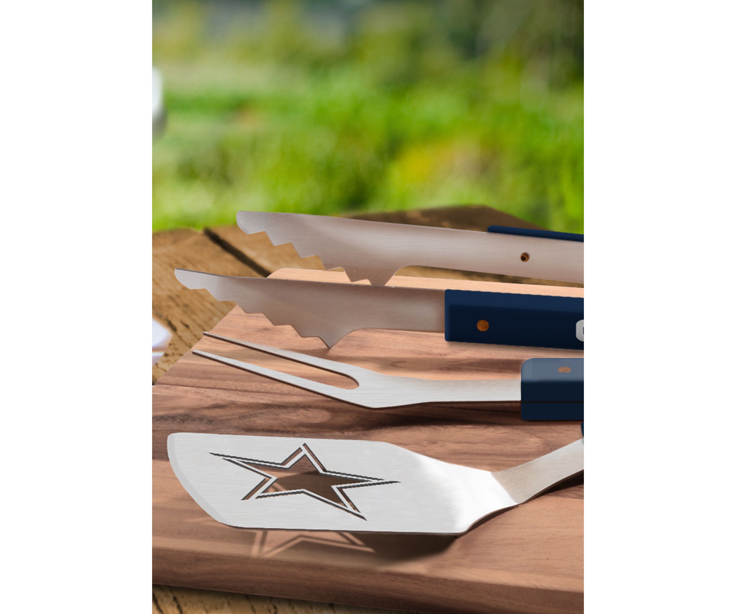 YouTheFan NFL Dallas Cowboys Spirit Series 3-Piece BBQ Set