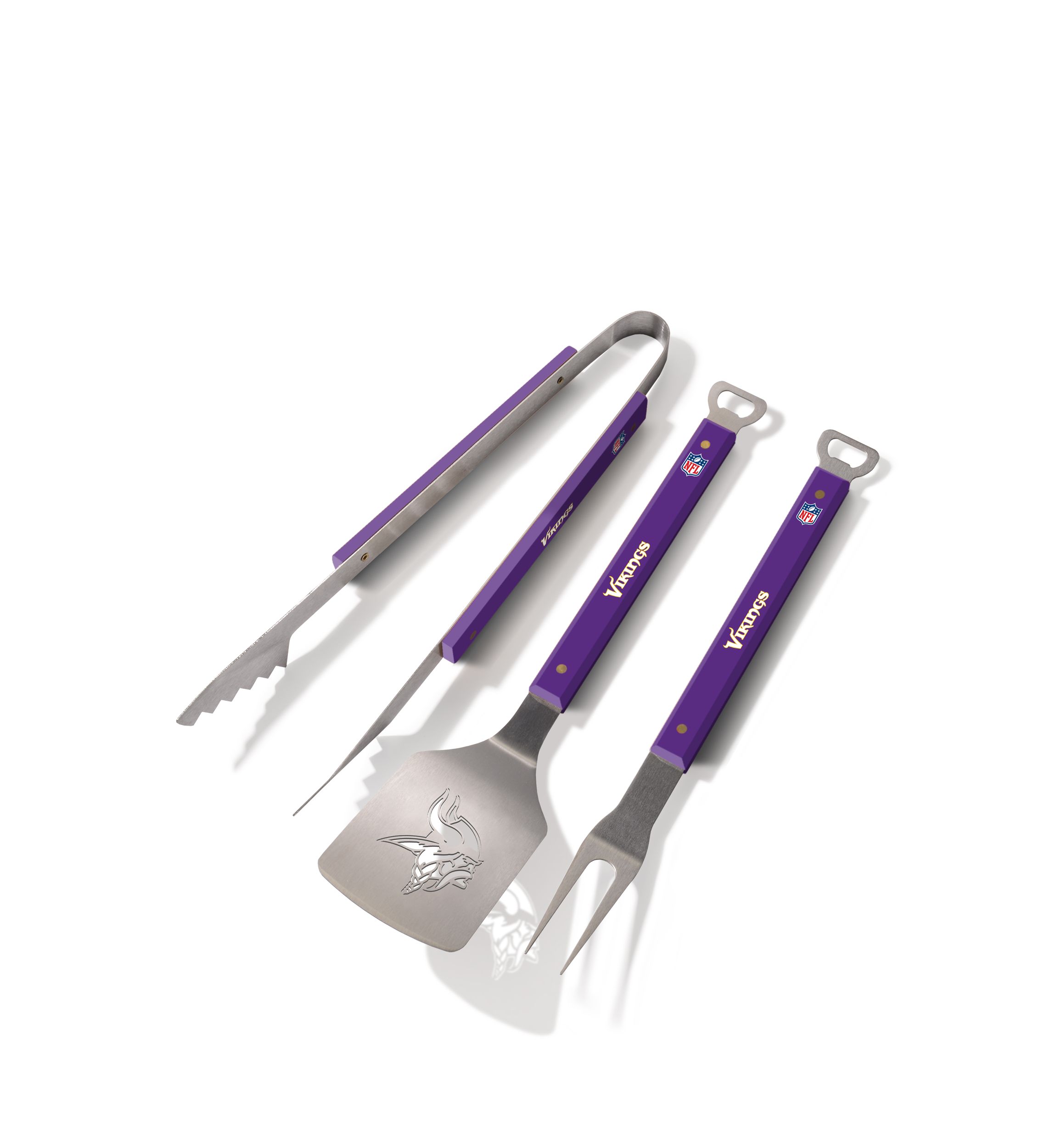 YouTheFan NFL Minnesota Vikings Spirit Series 3-Piece BBQ Set