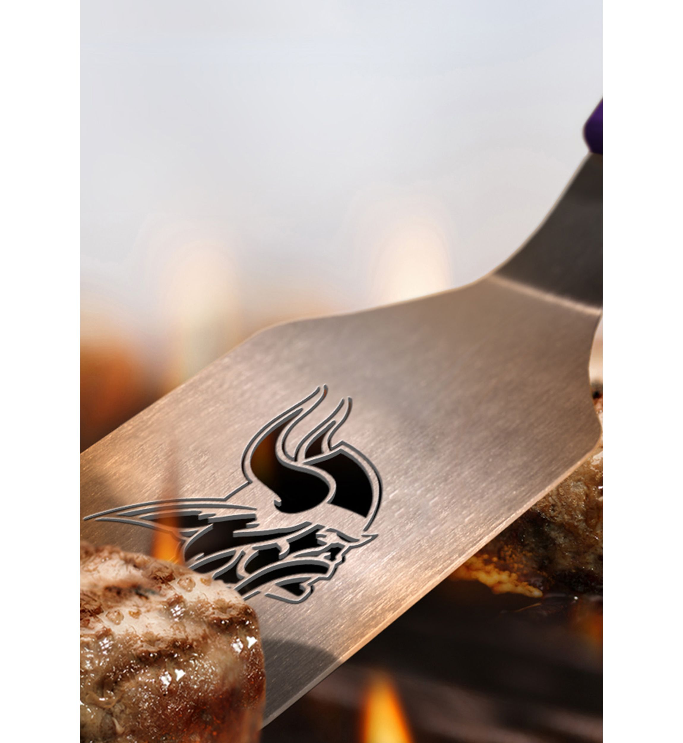 YouTheFan NFL Minnesota Vikings Spirit Series 3-Piece BBQ Set