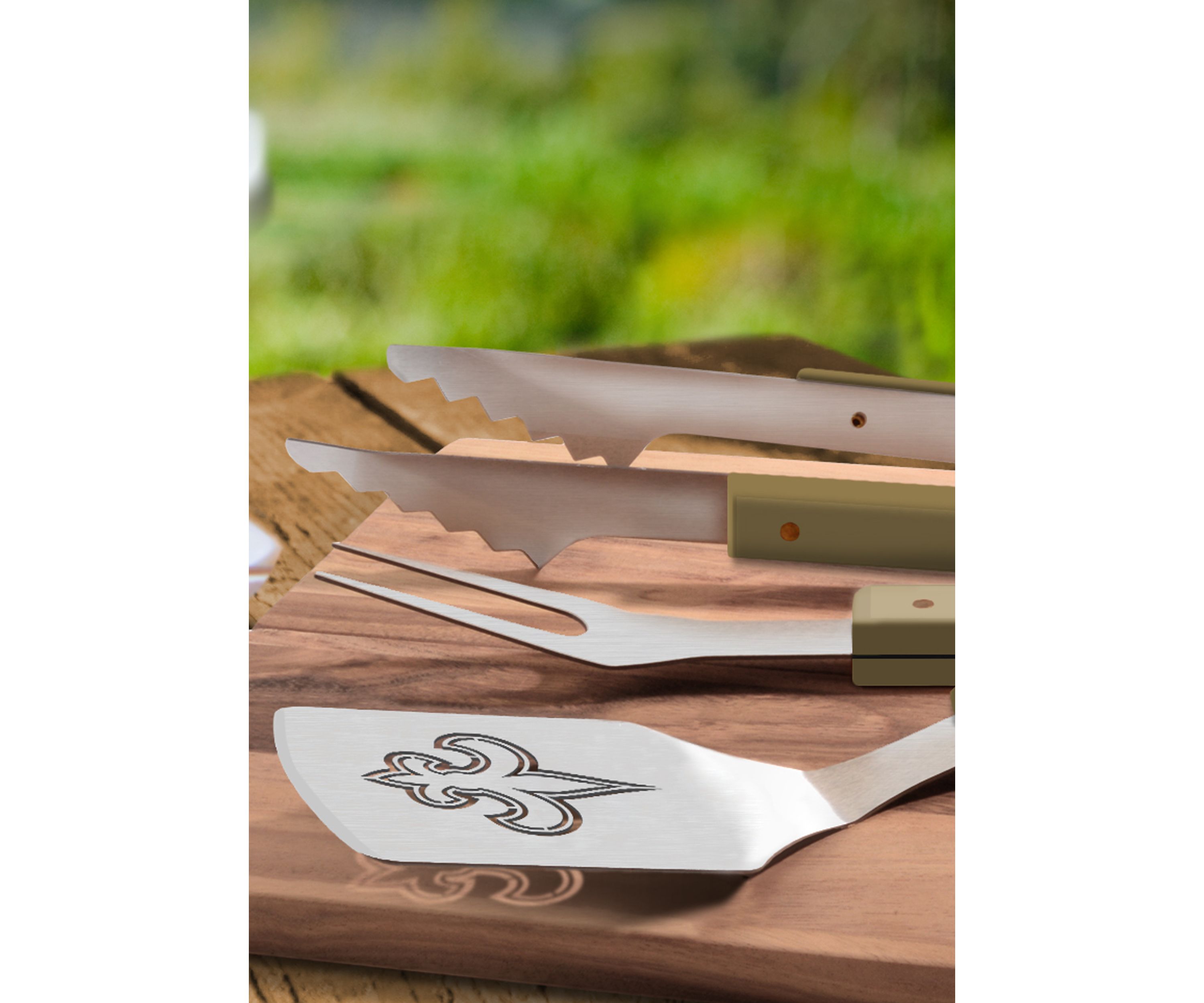 YouTheFan NFL New Orleans Saints Spirit Series 3-Piece BBQ Set