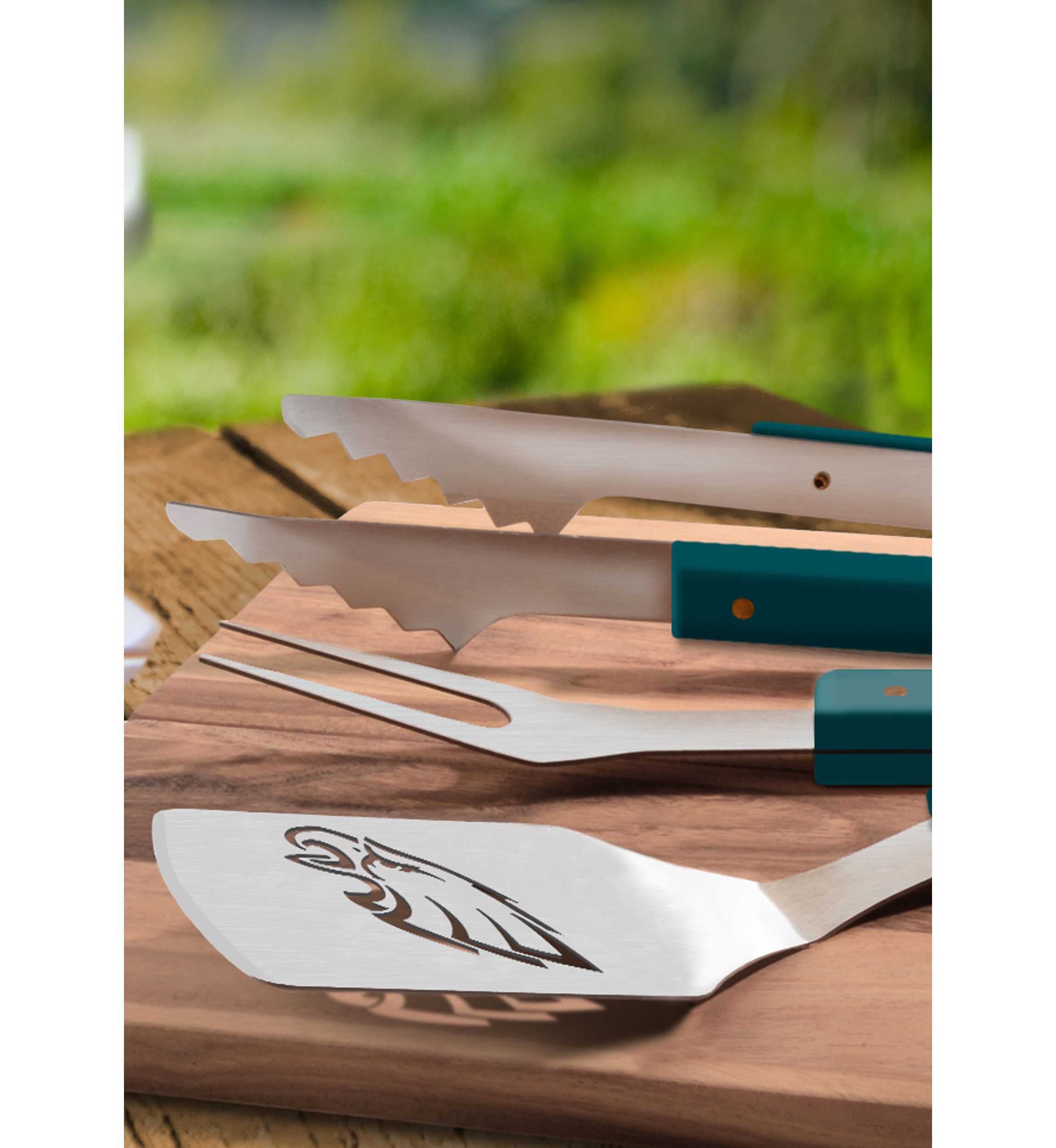 YouTheFan NFL Philadelphia Eagles Spirit Series 3-Piece BBQ Set