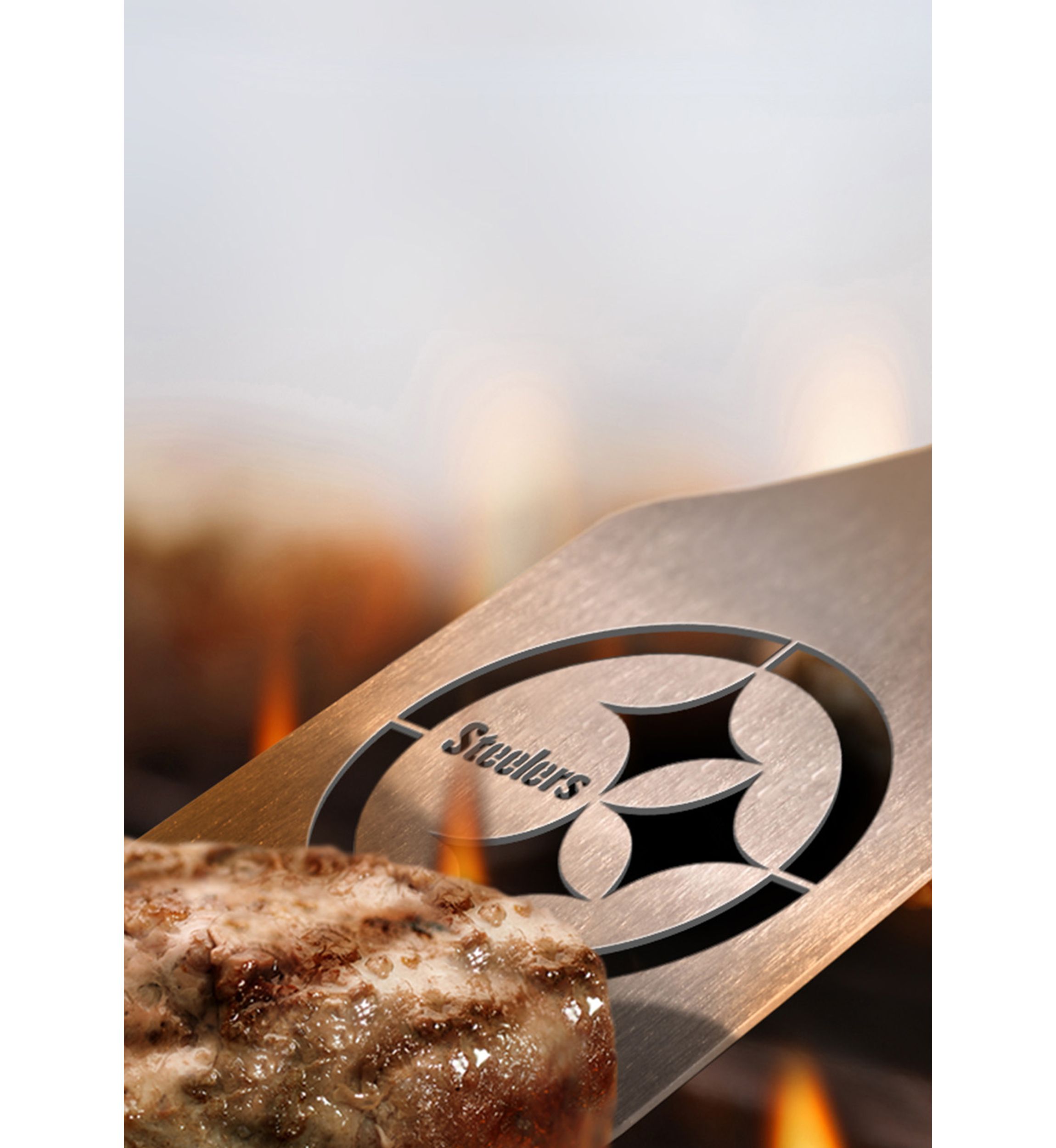 YouTheFan NFL Pittsburgh Steelers Spirit Series 3-Piece BBQ Set