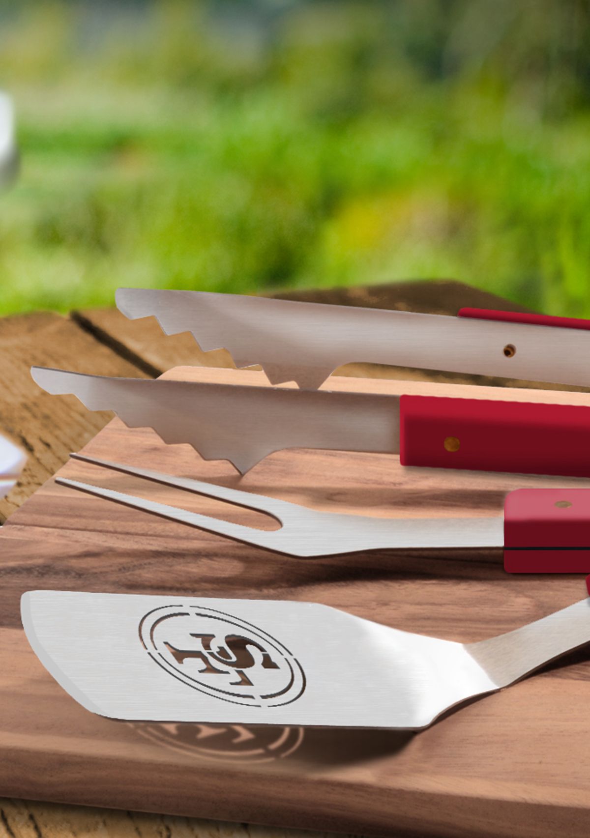 YouTheFan NFL San Francisco 49ers Spirit Series 3-Piece BBQ Set