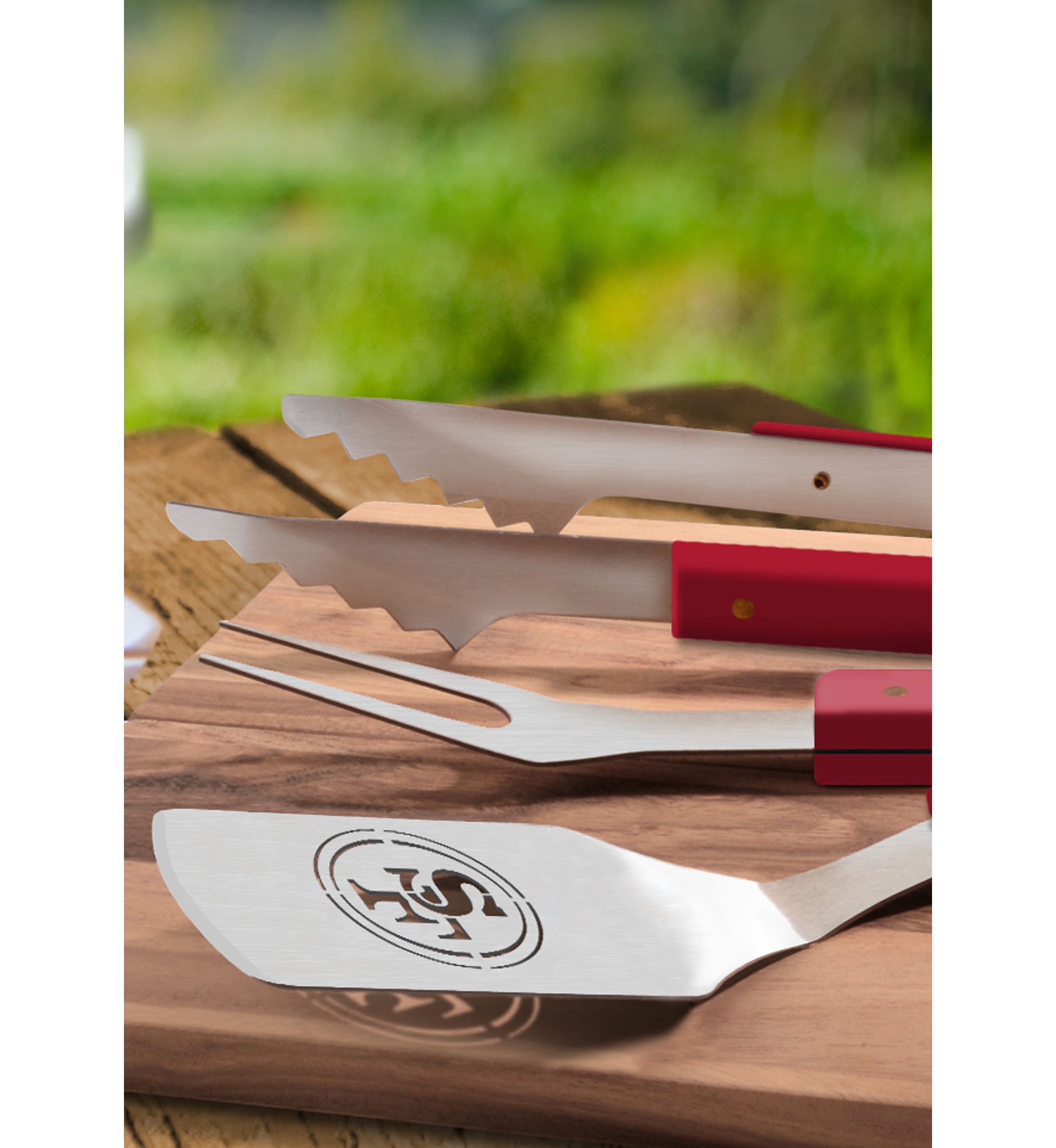 YouTheFan NFL San Francisco 49ers Spirit Series 3-Piece BBQ Set