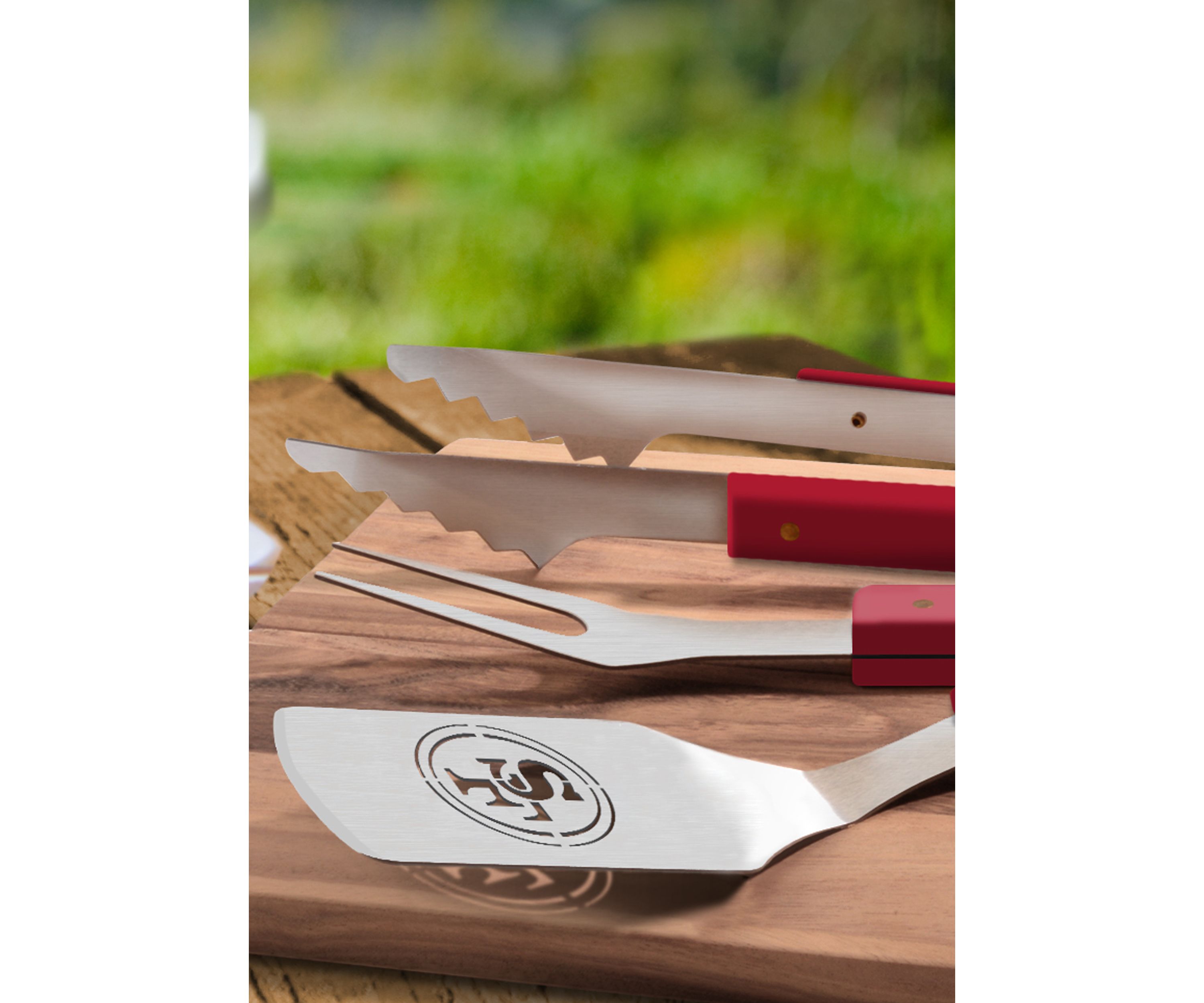 YouTheFan NFL San Francisco 49ers Spirit Series 3-Piece BBQ Set