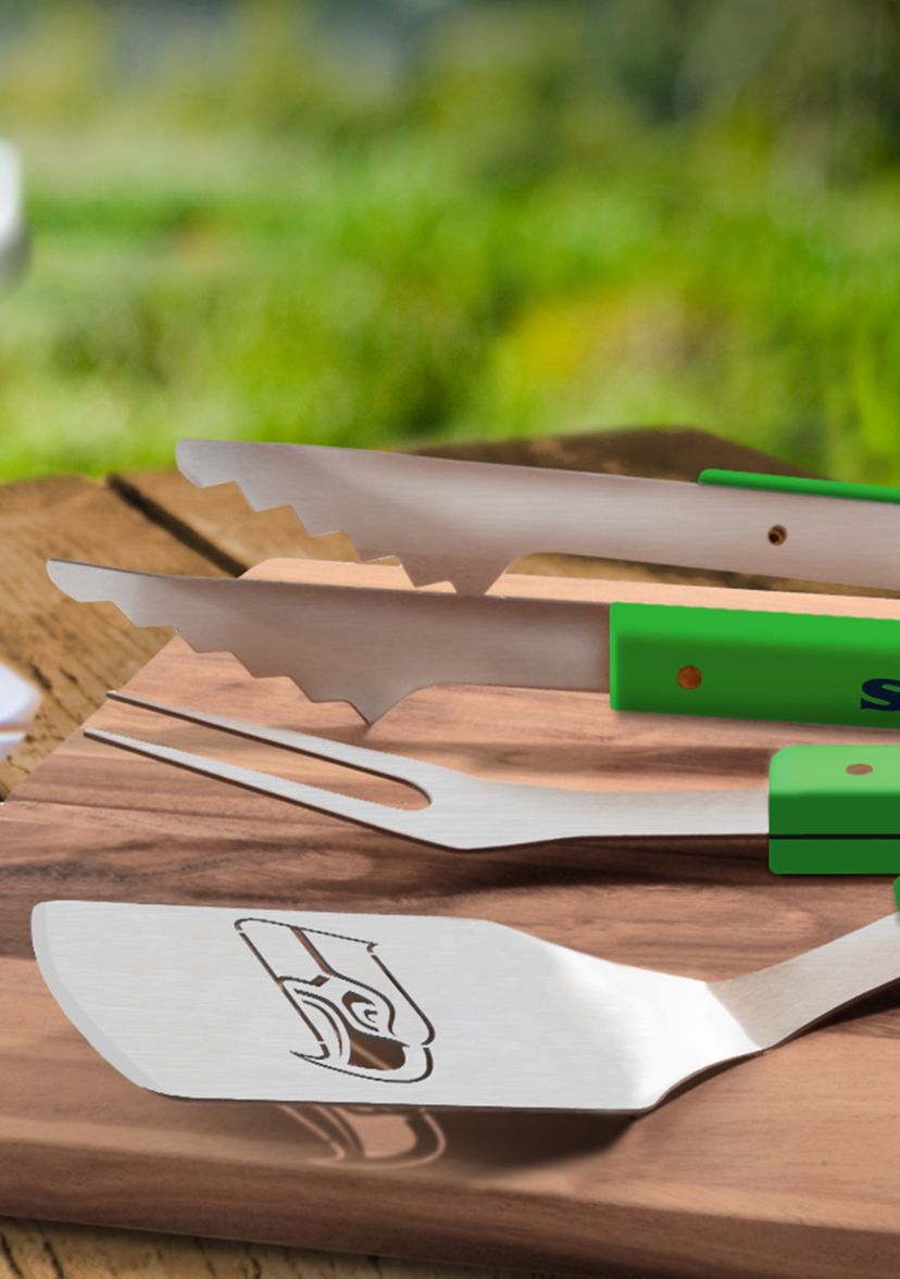 YouTheFan NFL Seattle Seahawks Spirit Series 3-Piece BBQ Set