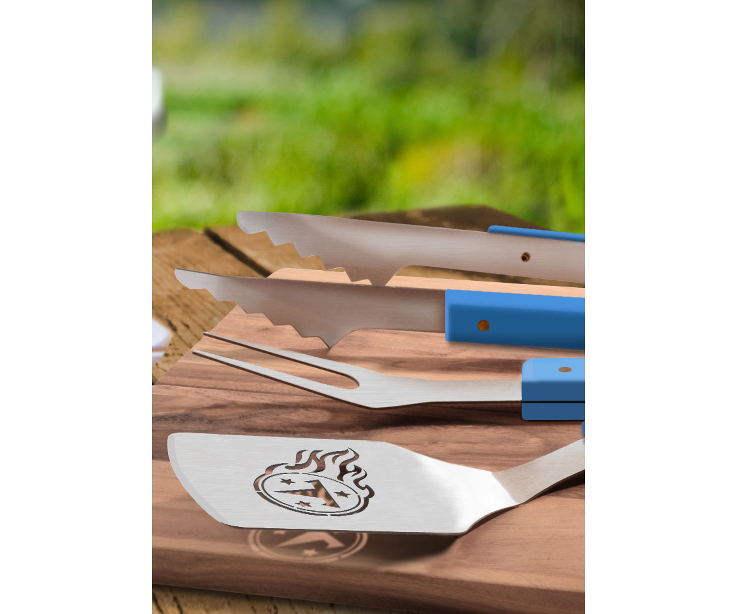 YouTheFan NFL Tennessee Titans Spirit Series 3-Piece BBQ Set
