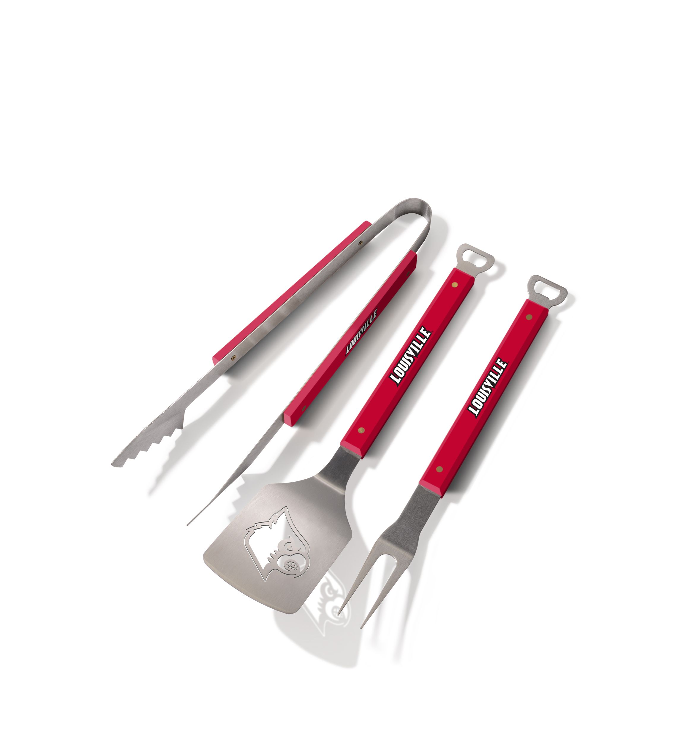 YouTheFan NCAA Louisville Cardinals Spirit Series 3-Piece BBQ Set