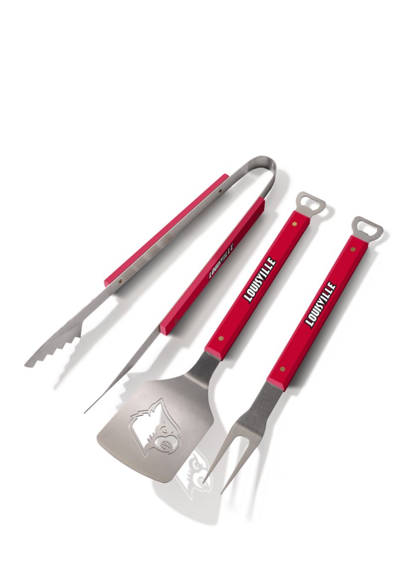 YouTheFan NCAA Louisville Cardinals Spirit Series 3-Piece BBQ Set
