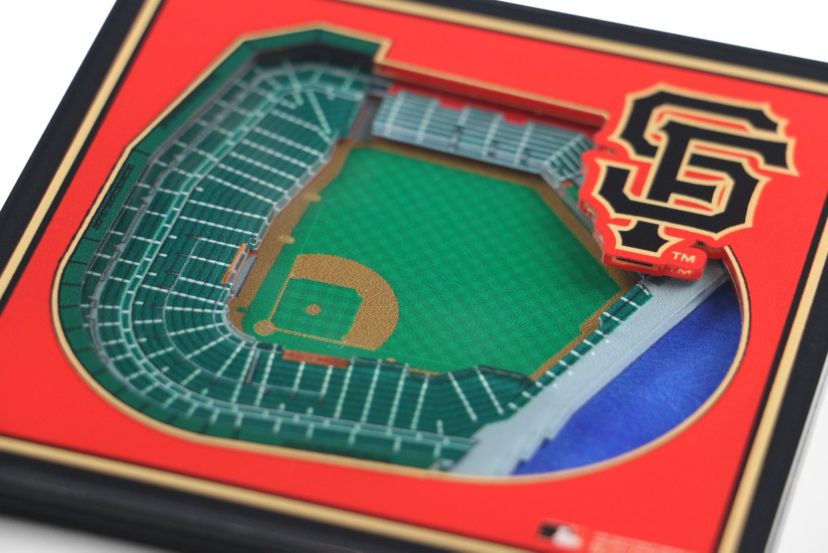 YouTheFan MLB San Francisco Giants 3D StadiumView Coasters - Oracle Park