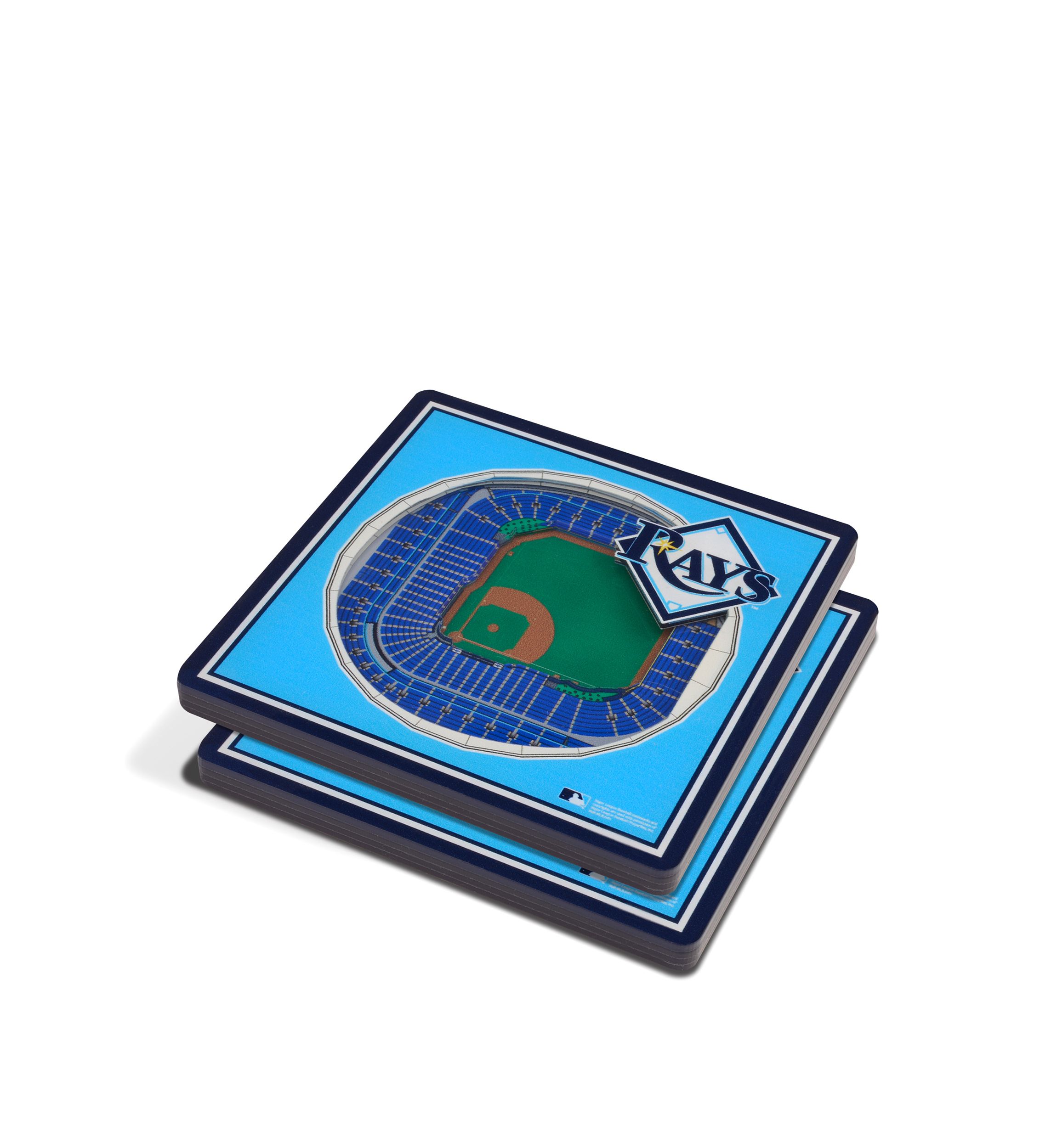 YouTheFan MLB Tampa Bay Rays 3D StadiumView Coasters - Tropicana Field