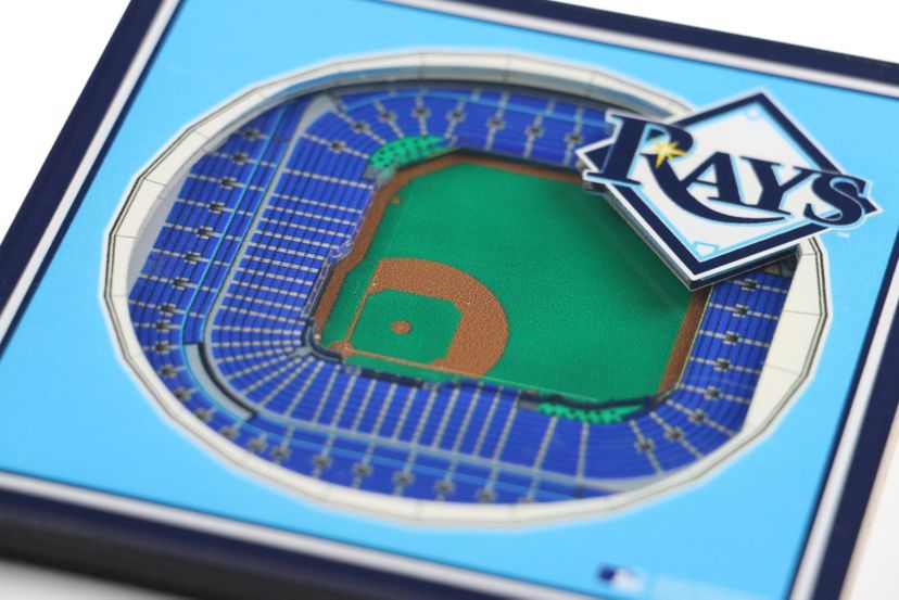 YouTheFan MLB Tampa Bay Rays 3D StadiumView Coasters - Tropicana Field