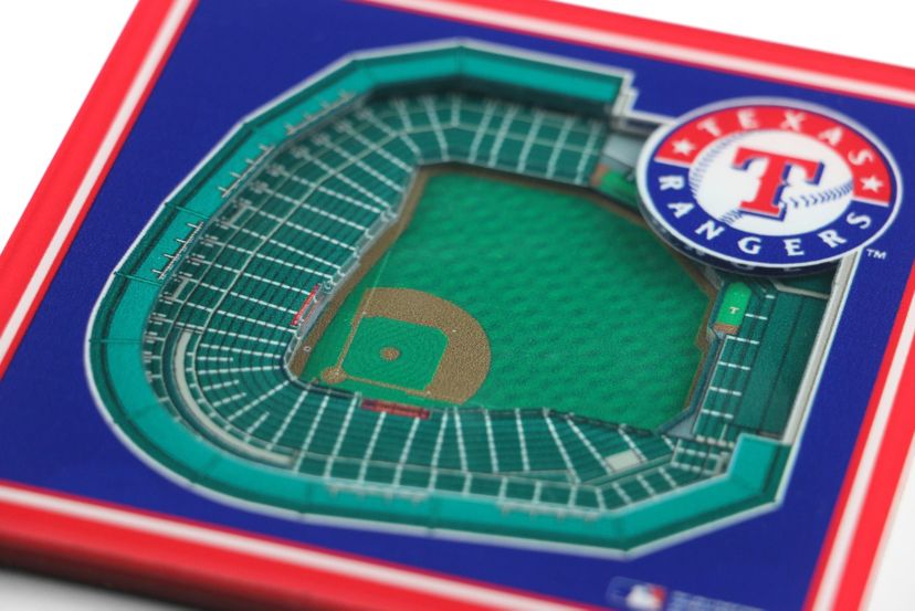 YouTheFan MLB Texas Rangers 3D StadiumView Coasters - Globe Life Park in Arlington