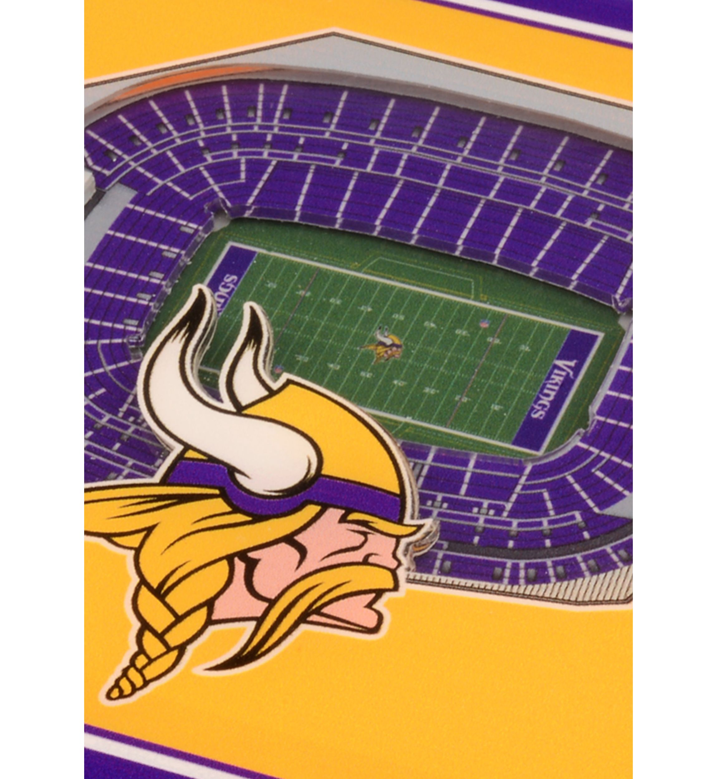 YouTheFan NFL Minnesota Vikings 3D StadiumView Coasters - U.S. Bank Stadium