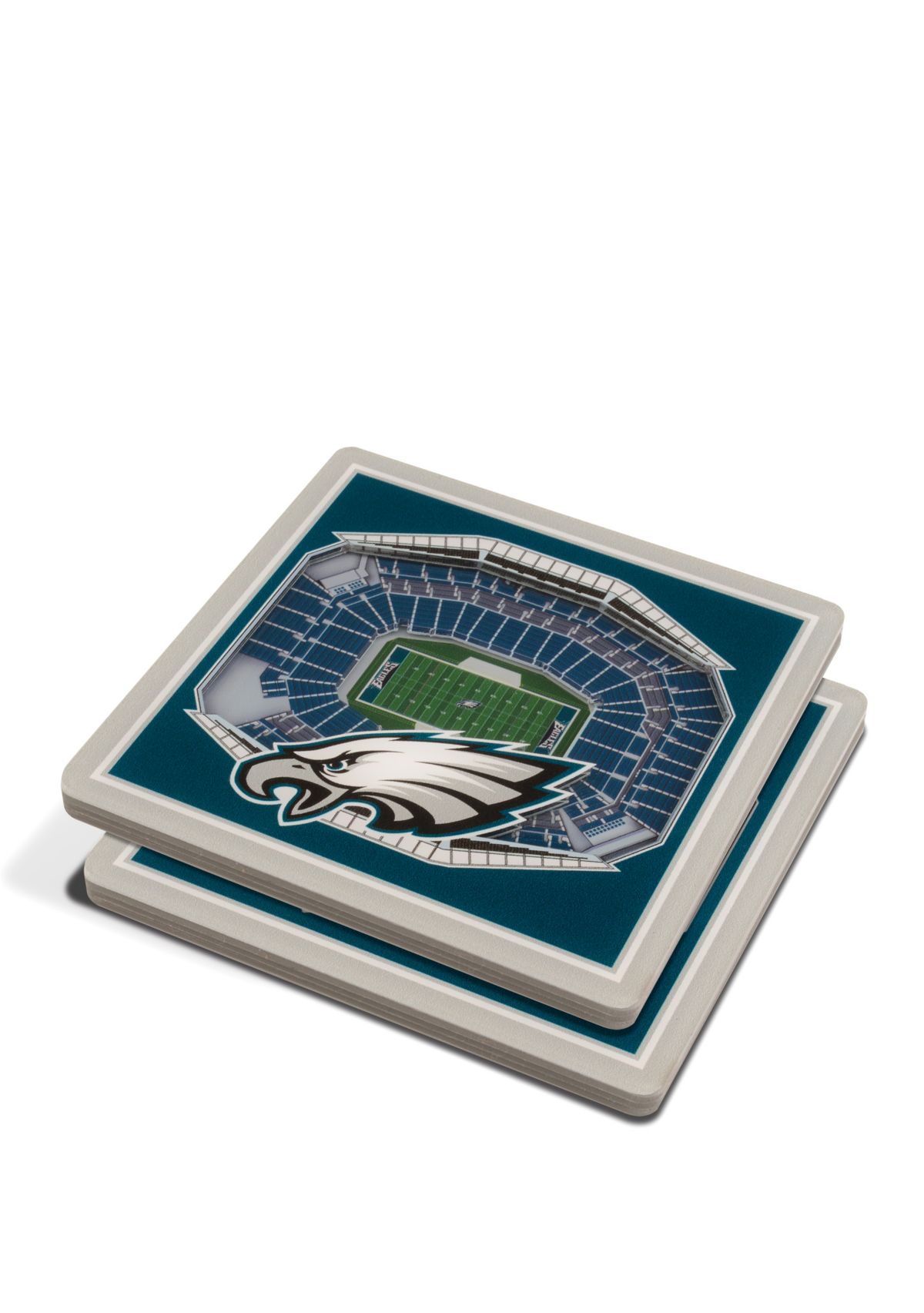YouTheFan NFL Philadelphia Eagles 3D StadiumView Coasters - Lincoln Financial Field