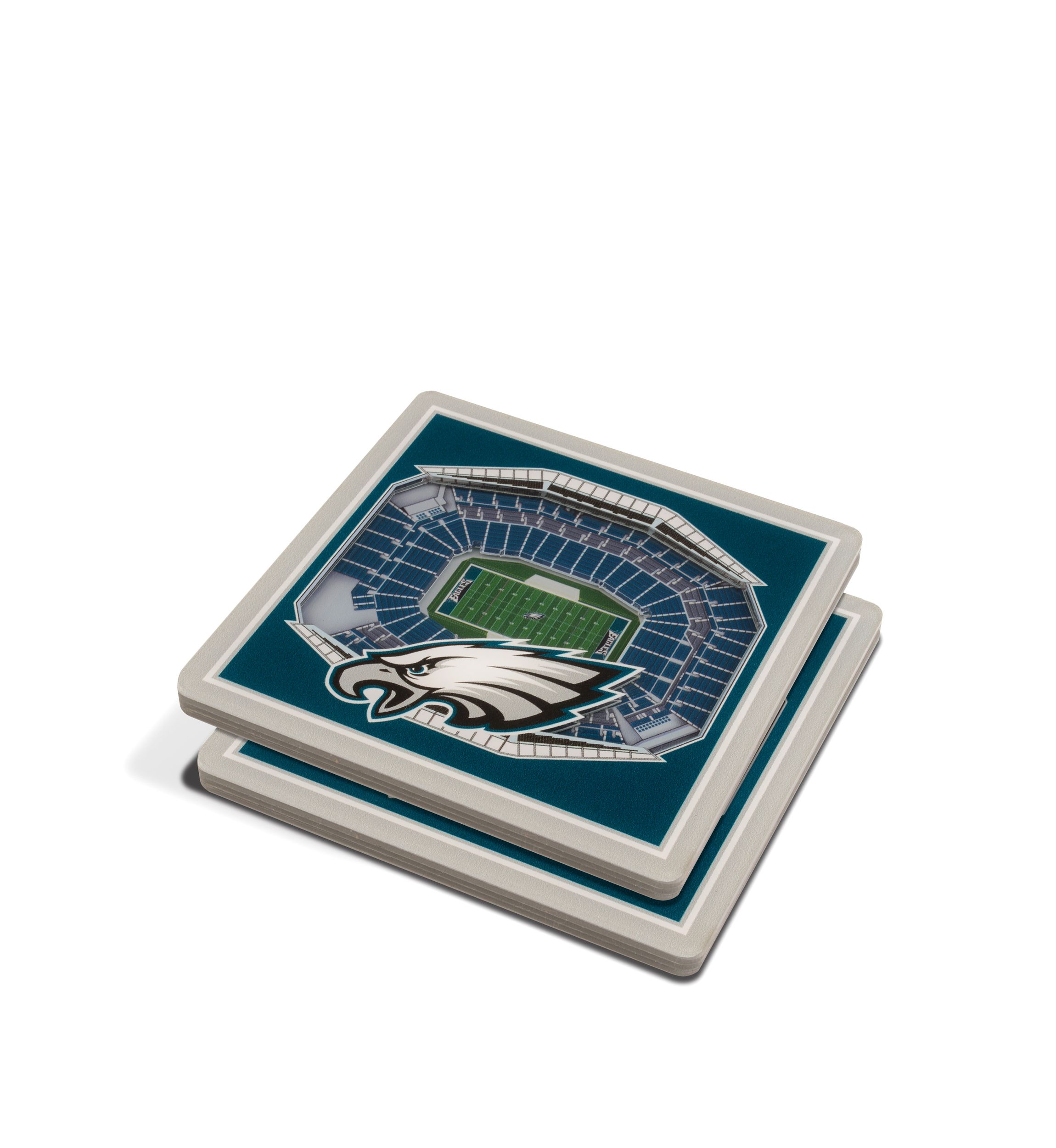 YouTheFan NFL Philadelphia Eagles 3D StadiumView Coasters - Lincoln Financial Field