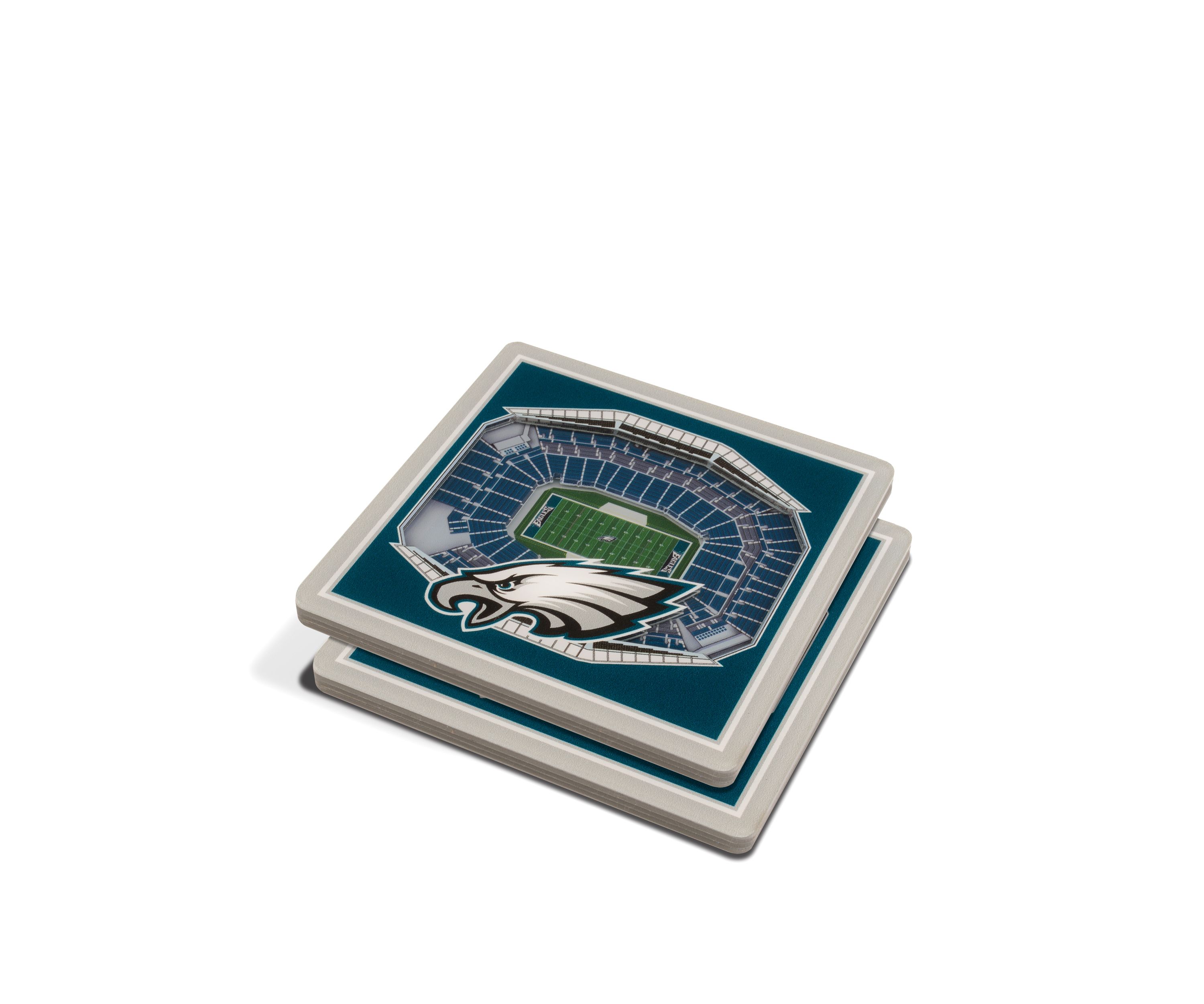 YouTheFan NFL Philadelphia Eagles 3D StadiumView Coasters - Lincoln Financial Field
