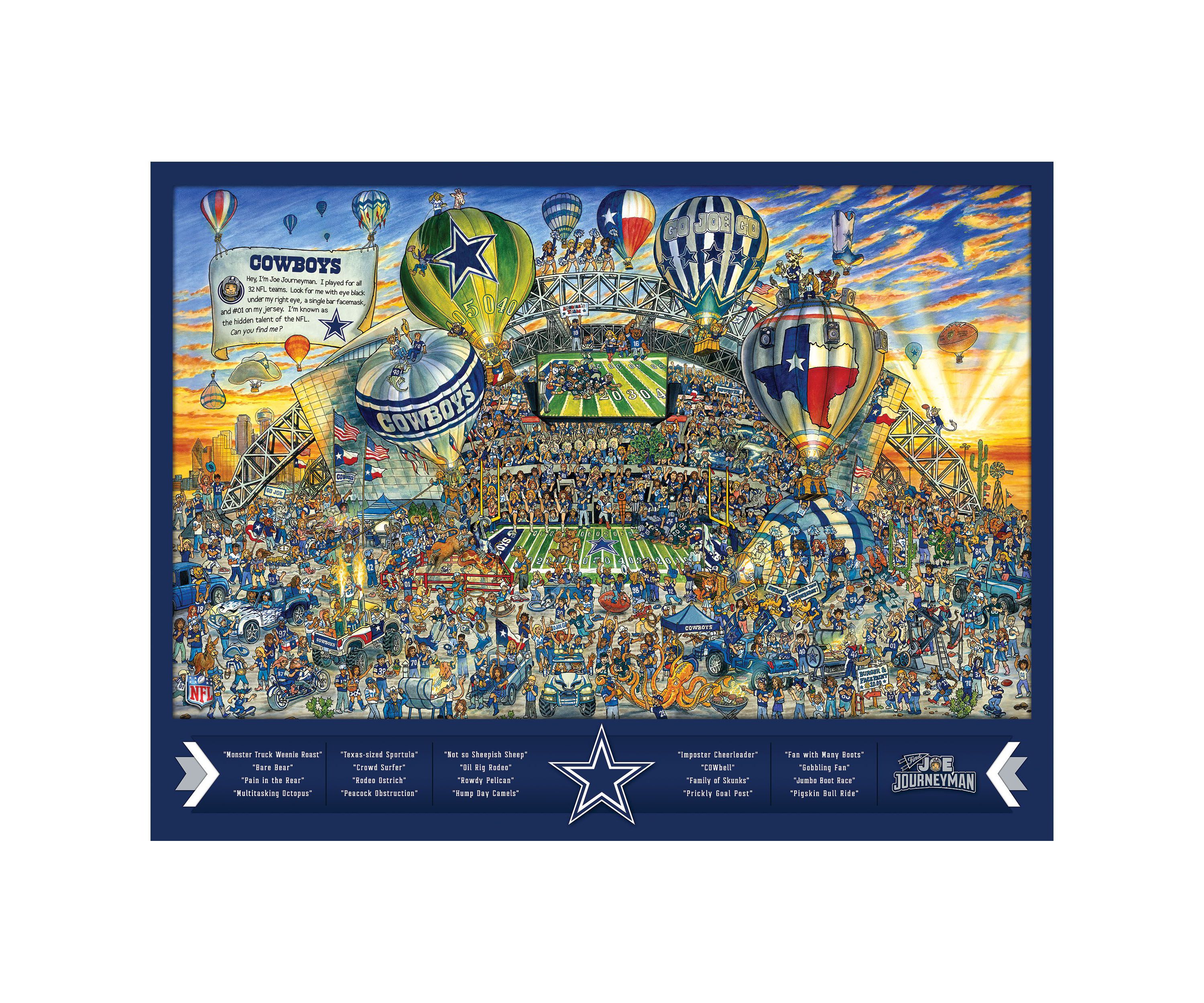 YouTheFan NFL Dallas Cowboys Joe Journeyman 500pc Puzzle