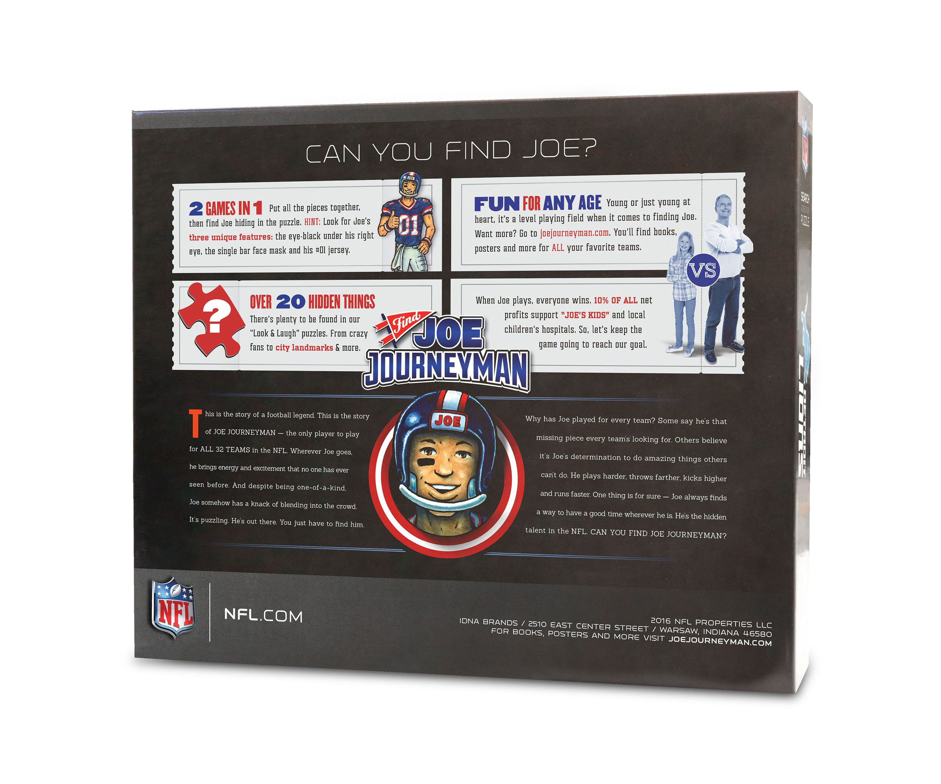 YouTheFan NFL Detroit Lions Joe Journeyman 500pc Puzzle