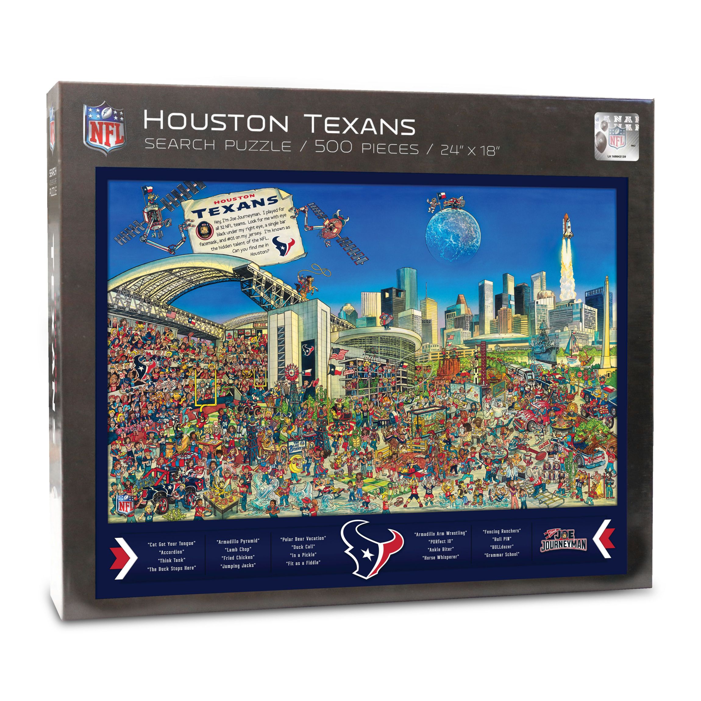 YouTheFan NFL Houston Texans Joe Journeyman 500pc Puzzle