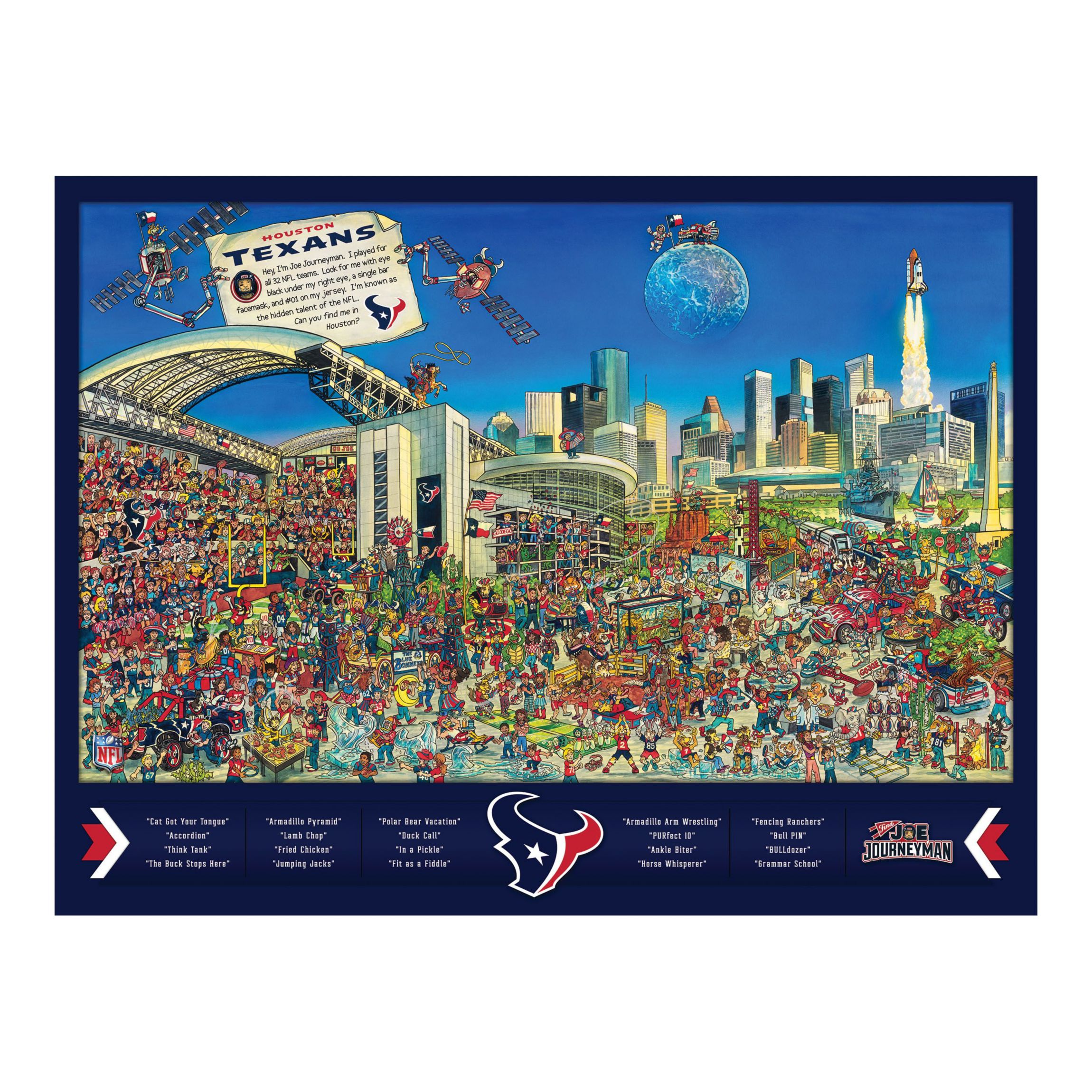 YouTheFan NFL Houston Texans Joe Journeyman 500pc Puzzle