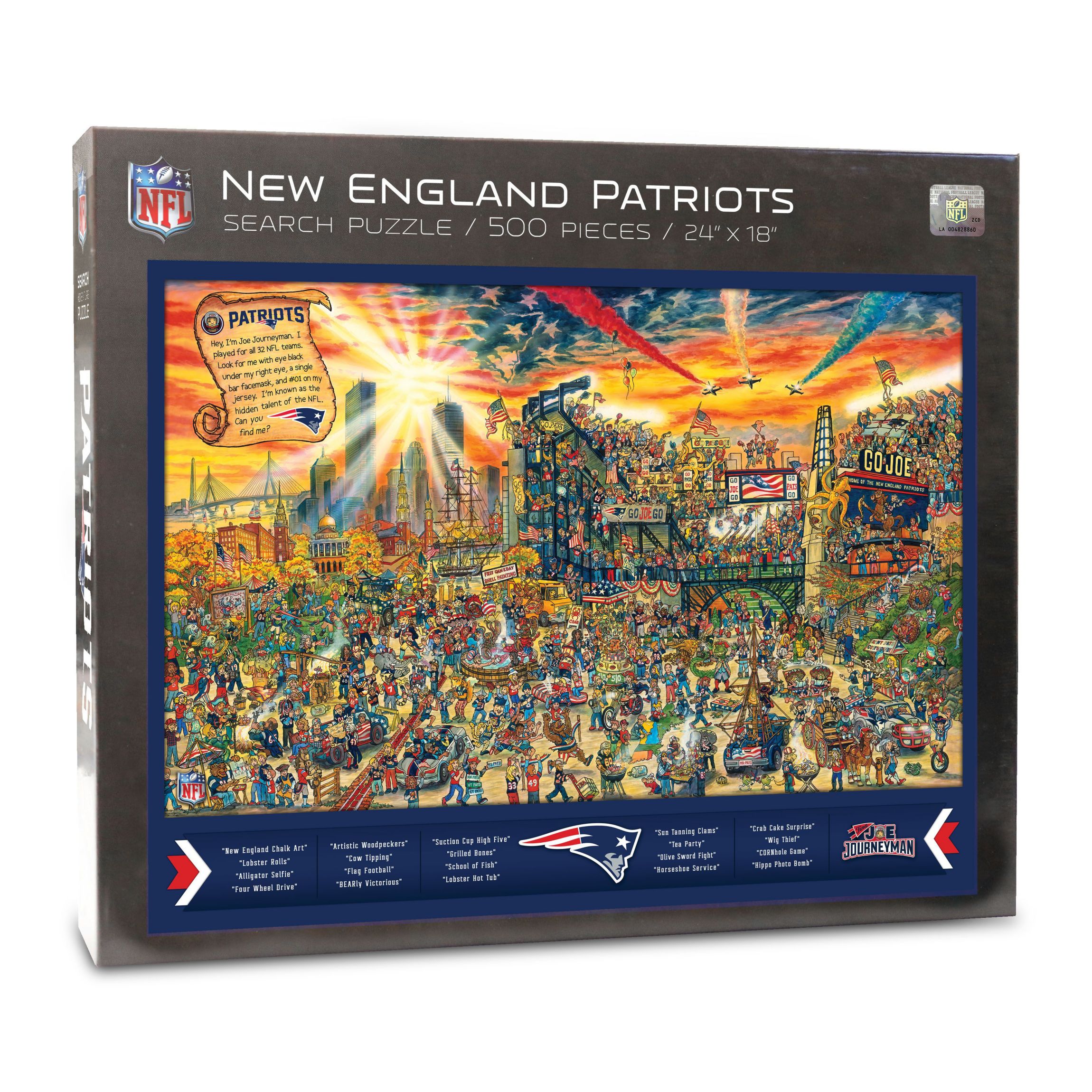 YouTheFan NFL New England Patriots Joe Journeyman 500pc Puzzle