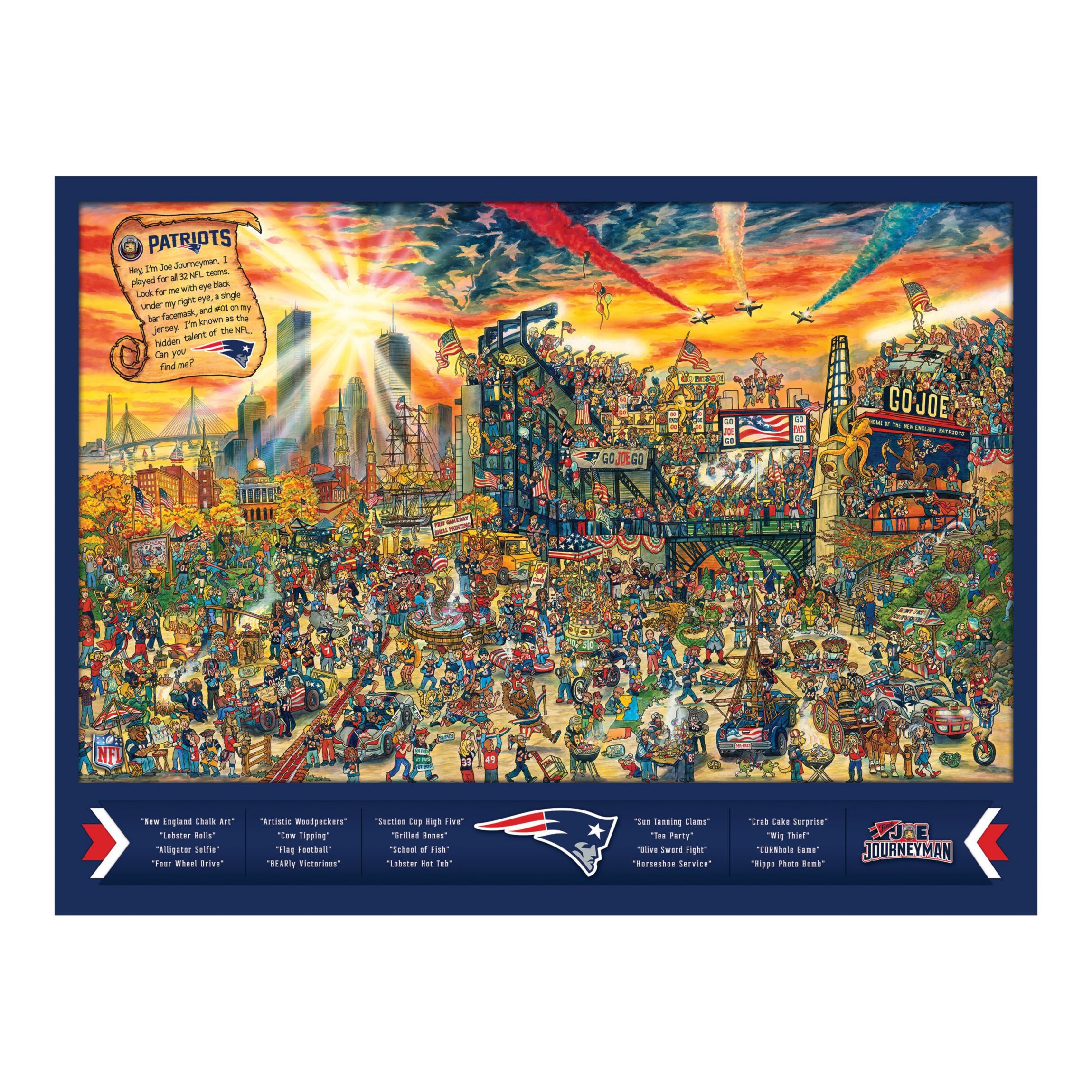 YouTheFan NFL New England Patriots Joe Journeyman 500pc Puzzle