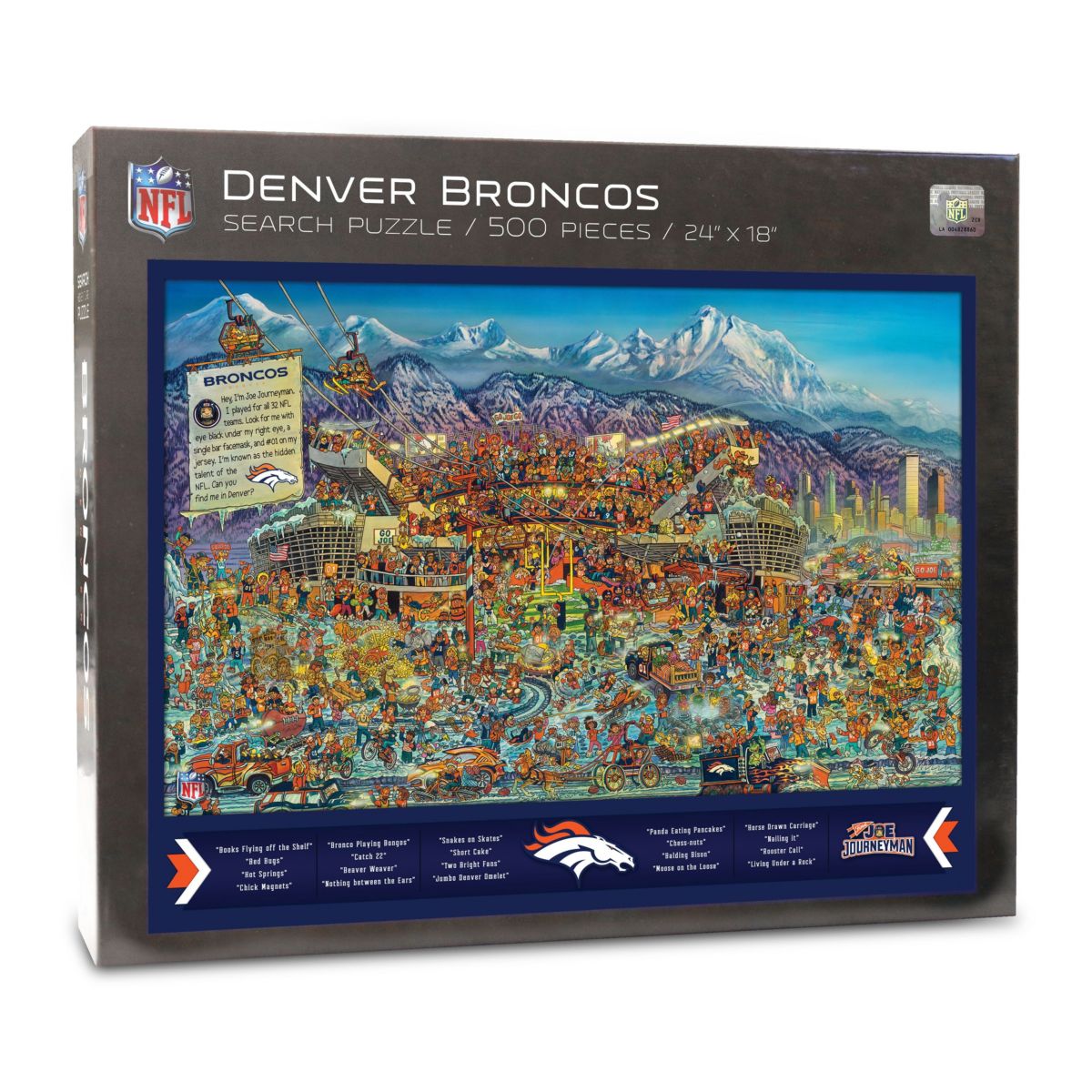 YouTheFan NFL Denver Broncos Joe Journeyman 500pc Puzzle