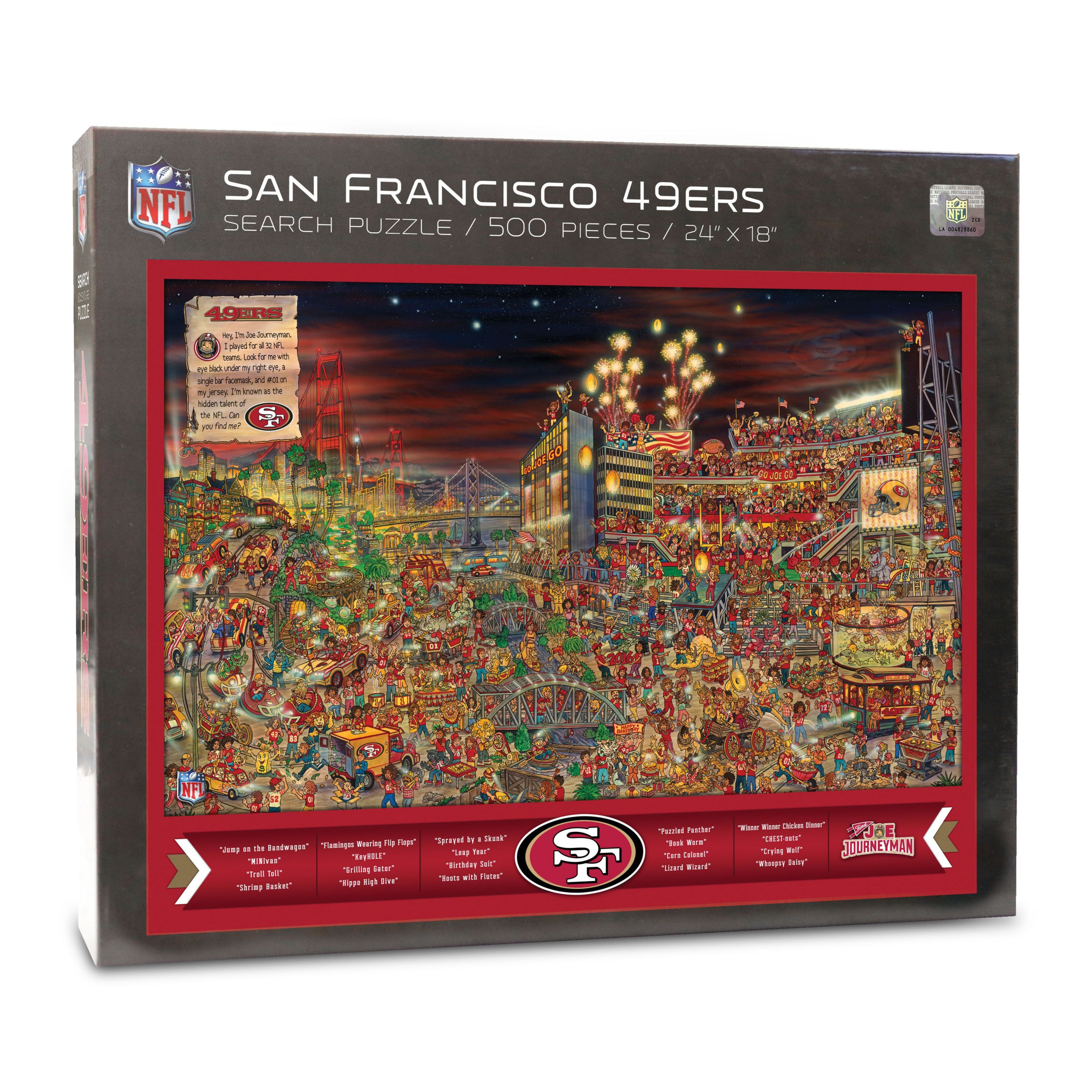 YouTheFan NFL San Francisco 49ers Joe Journeyman 500pc Puzzle