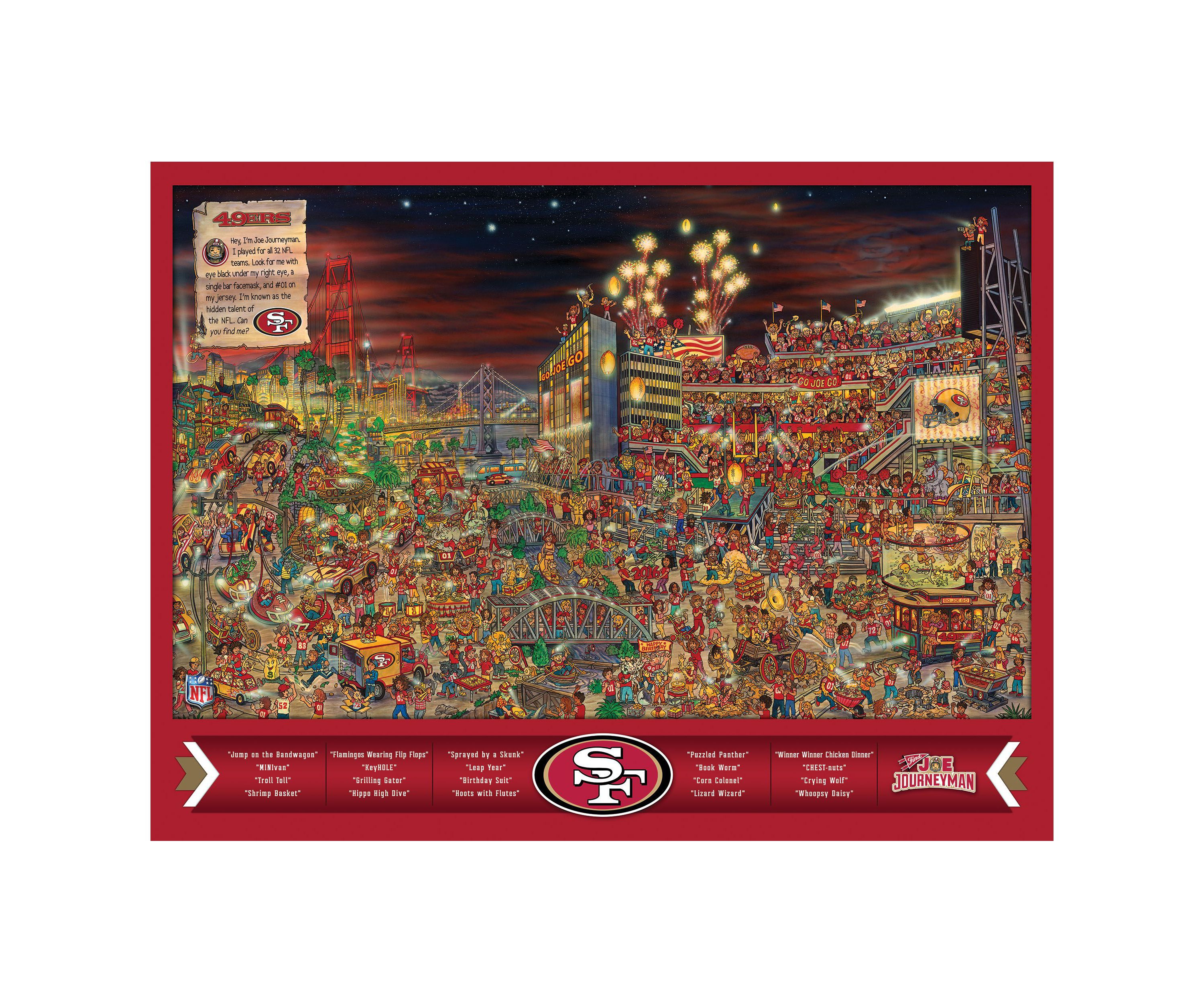 YouTheFan NFL San Francisco 49ers Joe Journeyman 500pc Puzzle
