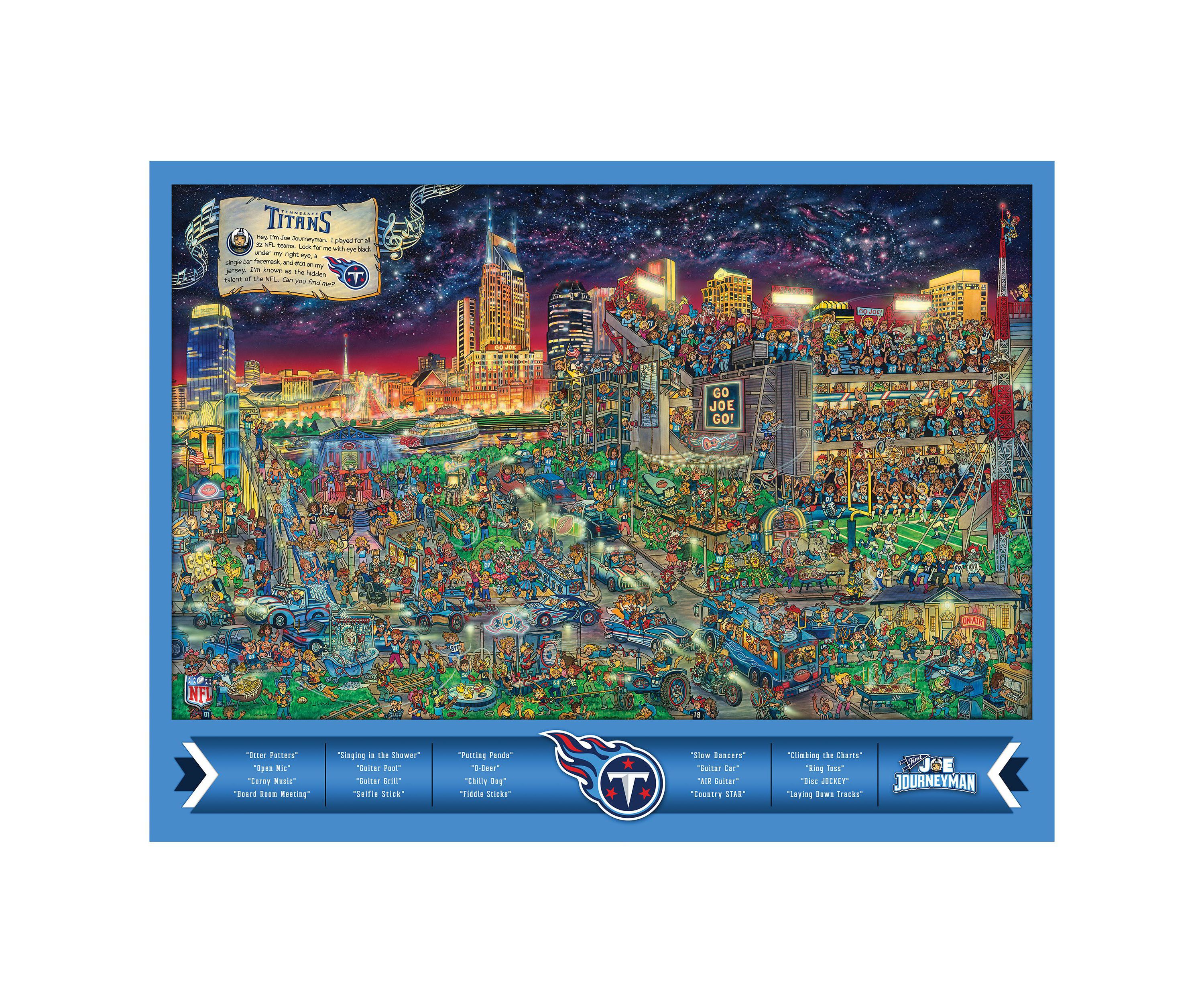 YouTheFan NFL Tennessee Titans Joe Journeyman 500pc Puzzle