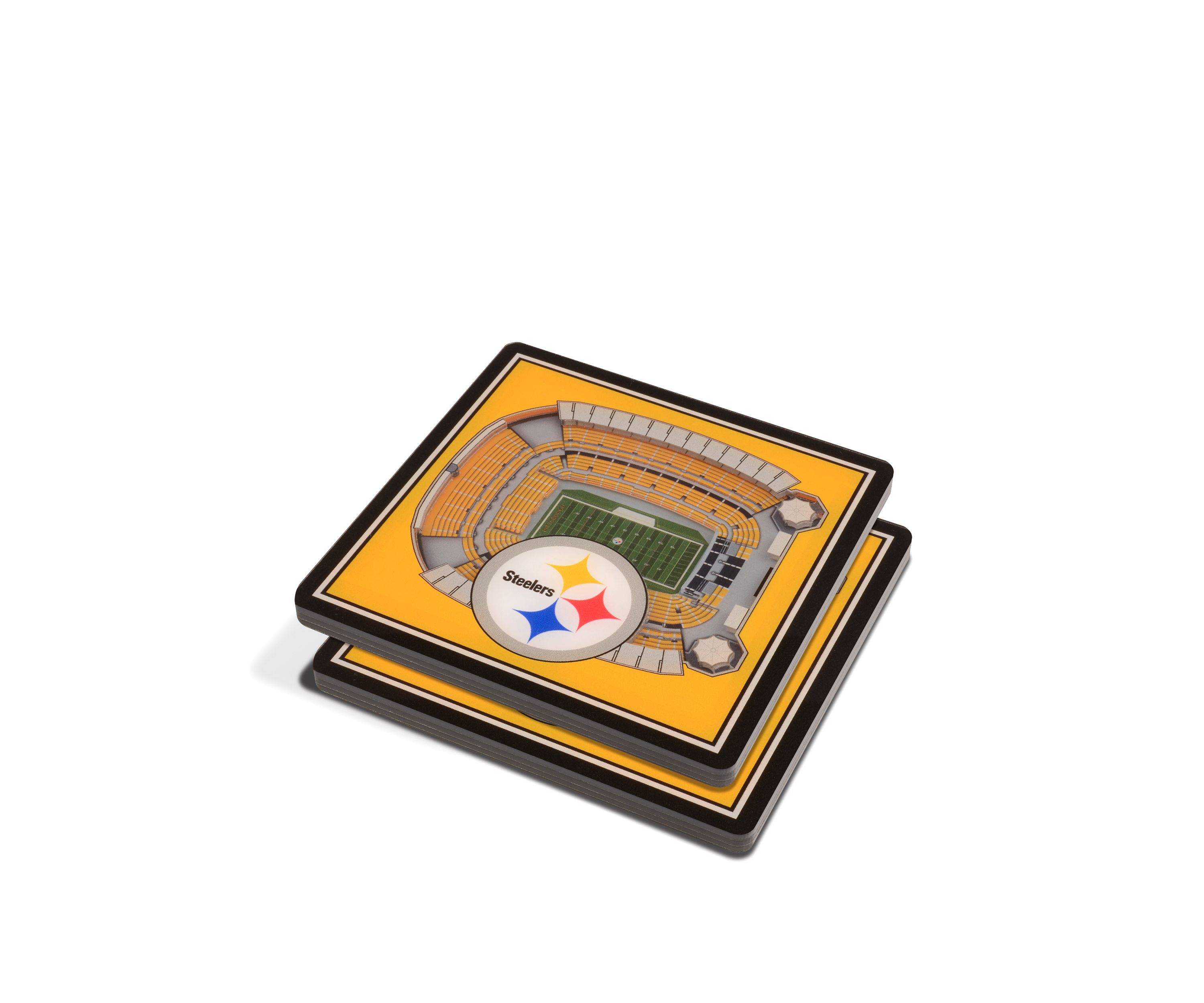 YouTheFan NFL Pittsburgh Steelers 3D StadiumView Coasters - Heinz Field