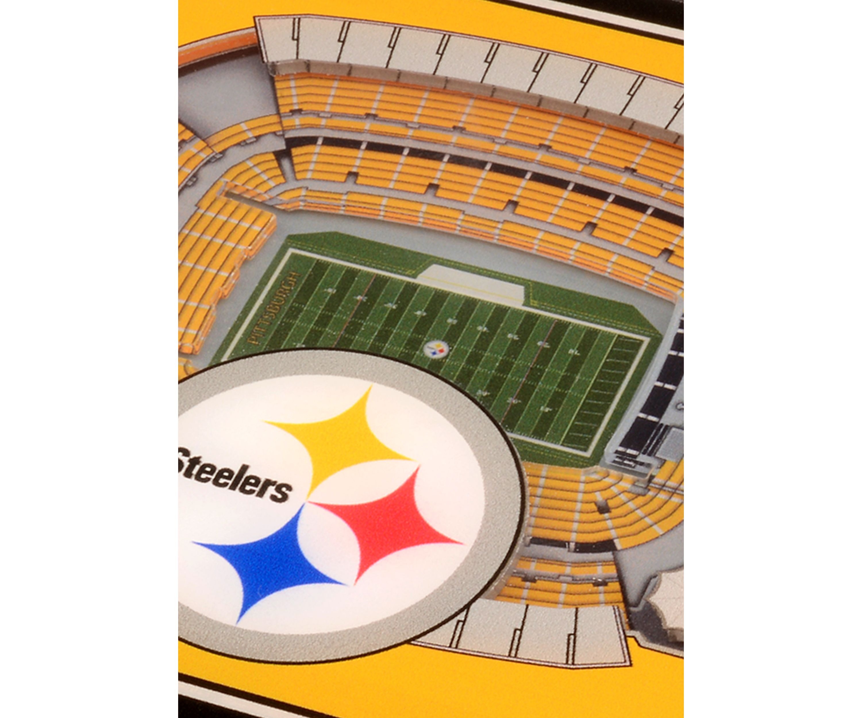 YouTheFan NFL Pittsburgh Steelers 3D StadiumView Coasters - Heinz Field