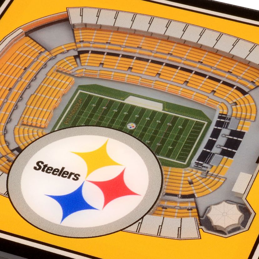YouTheFan NFL Pittsburgh Steelers 3D StadiumView Coasters - Heinz Field