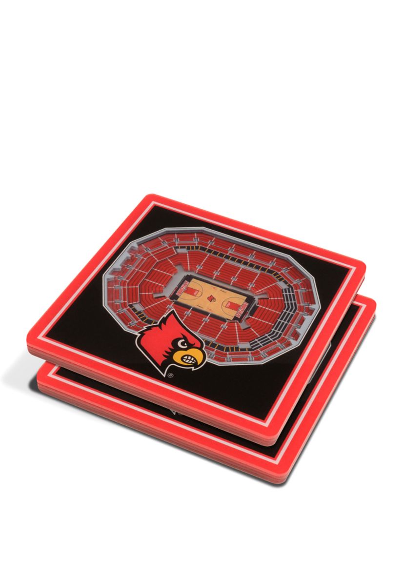 YouTheFan NCAA Louisville Cardinals 3D StadiumView Coasters - KFC Yum! Center