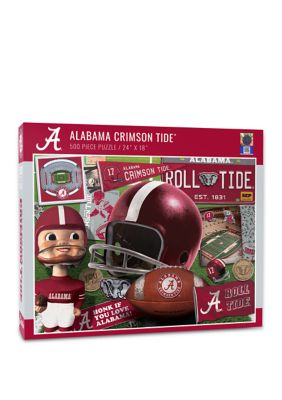 YouTheFan NCAA Alabama Crimson Tide Retro Series 500pc Puzzle