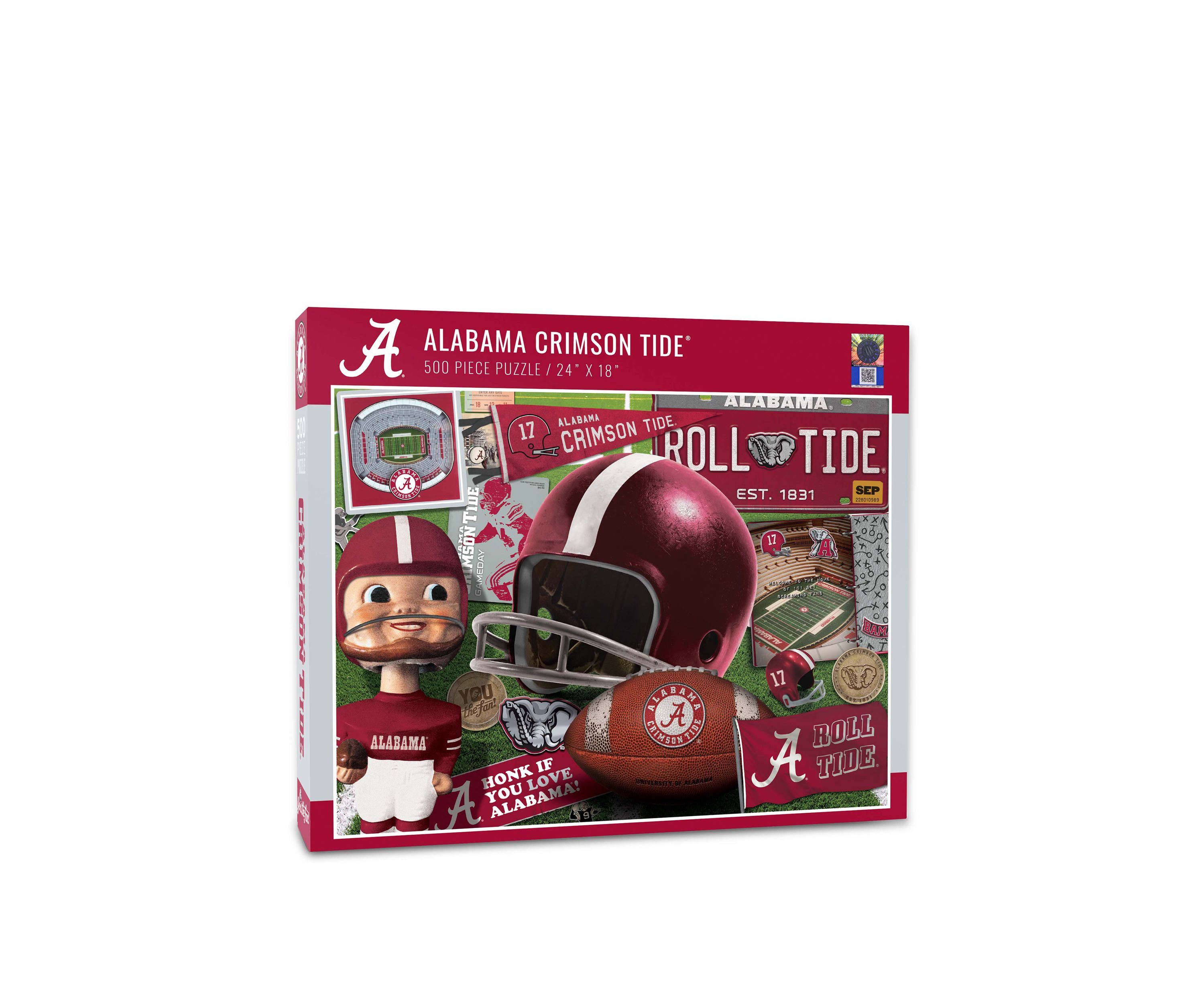 YouTheFan NCAA Alabama Crimson Tide Retro Series 500pc Puzzle