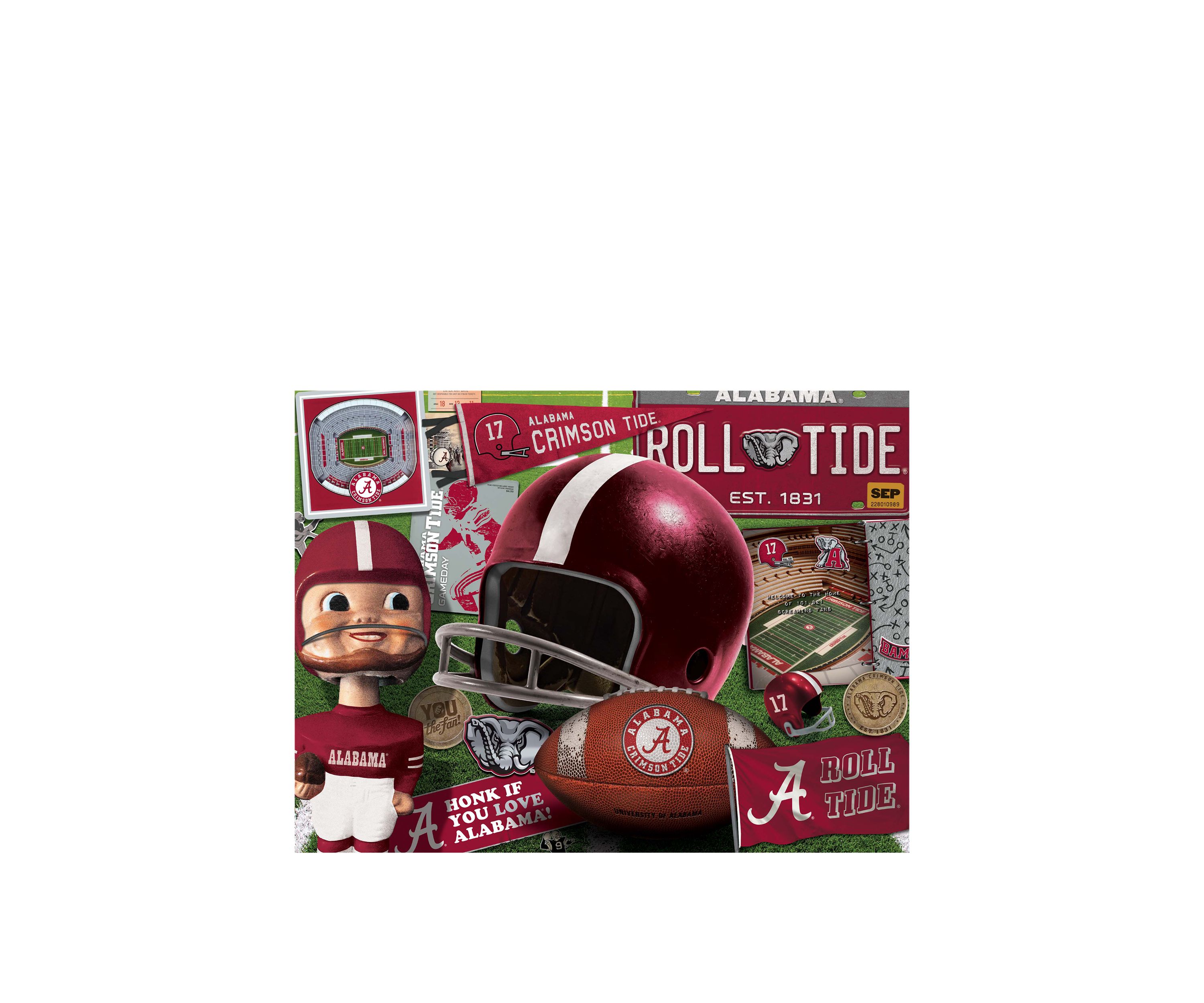 YouTheFan NCAA Alabama Crimson Tide Retro Series 500pc Puzzle