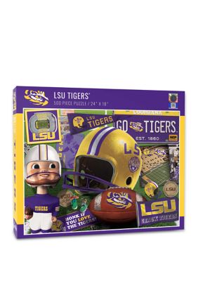 YouTheFan NCAA LSU Tigers Retro Series 500pc Puzzle