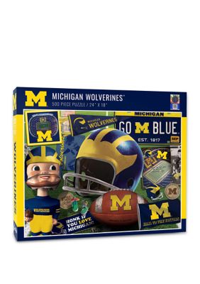 YouTheFan NCAA Michigan Wolverines Retro Series 500pc Puzzle