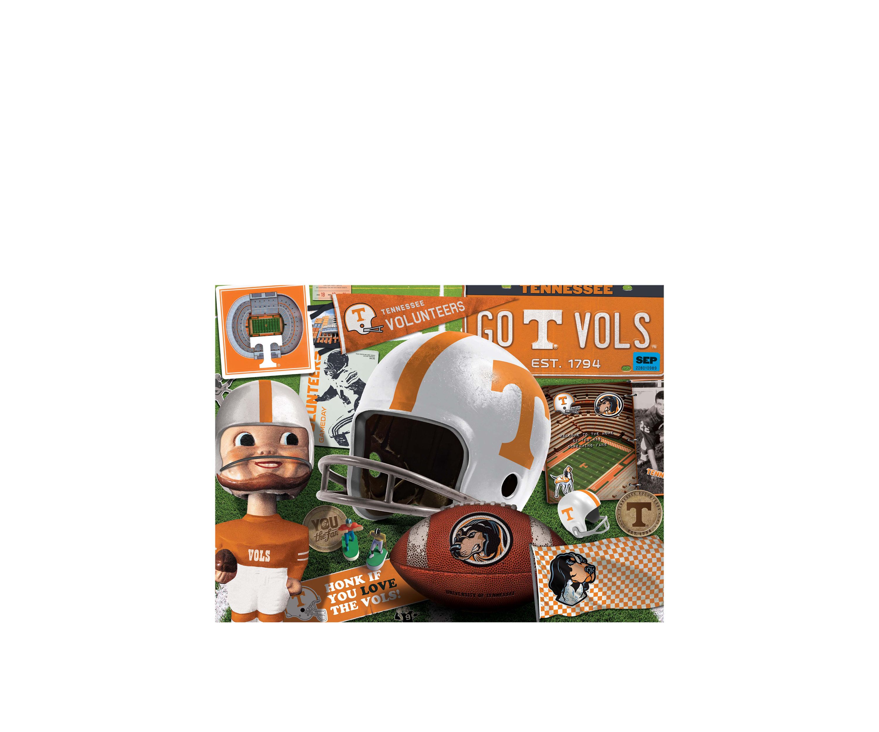YouTheFan NCAA Tennessee Volunteers Retro Series 500pc Puzzle