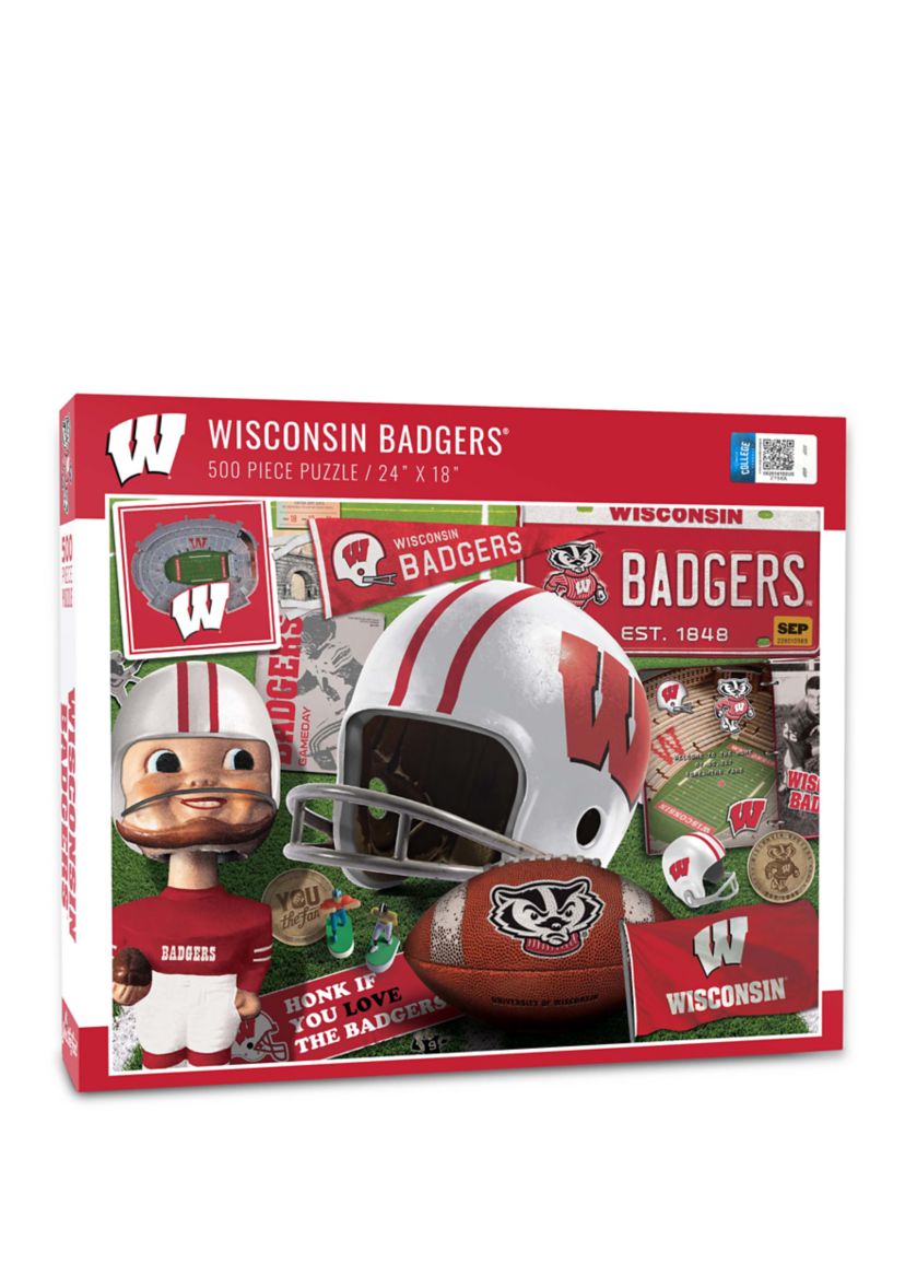 NCAA Wisconsin Badgers Retro Series Puzzle - 500 Pieces