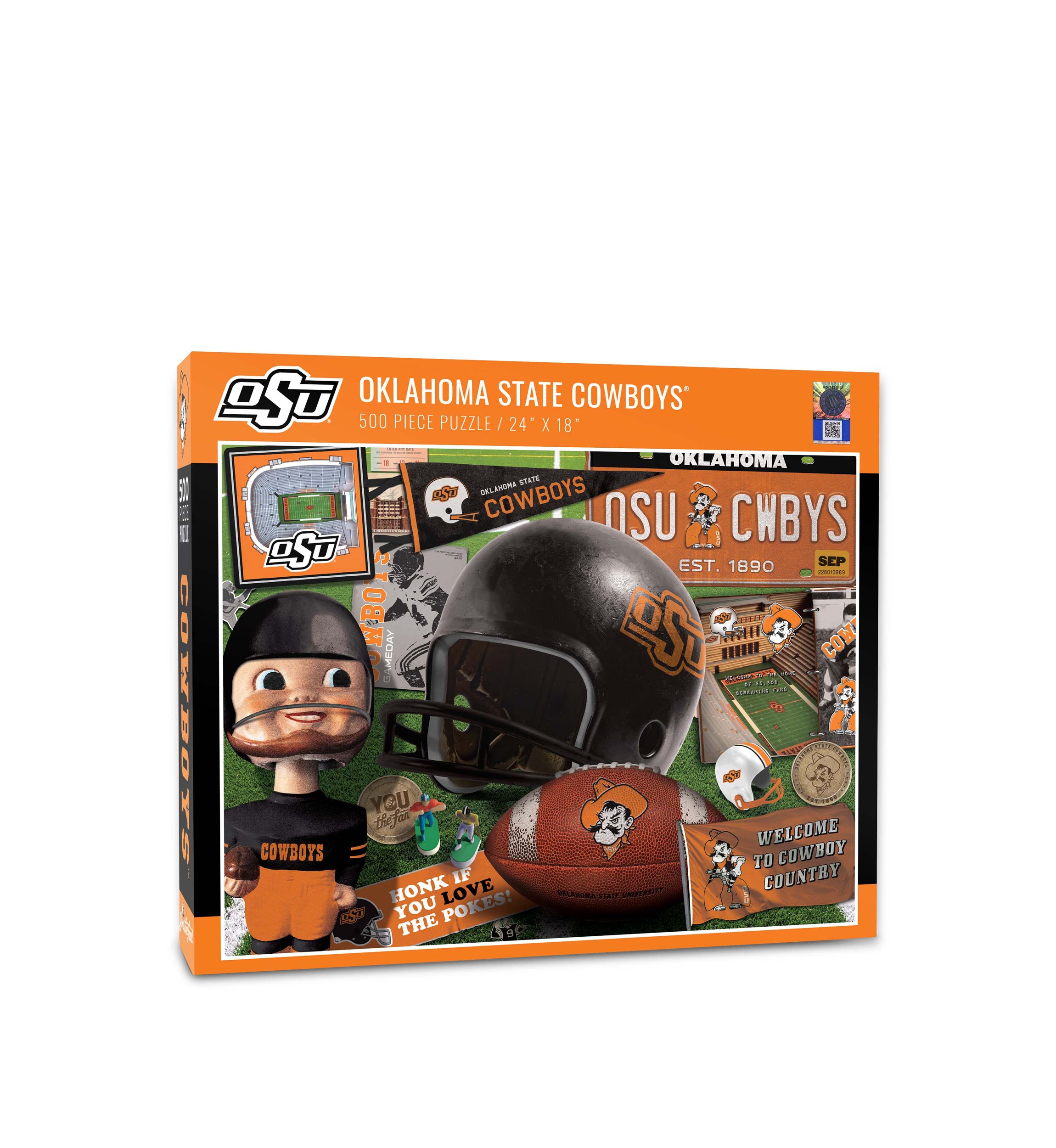 YouTheFan NCAA Oklahoma State Cowboys Retro Series 500pc Puzzle