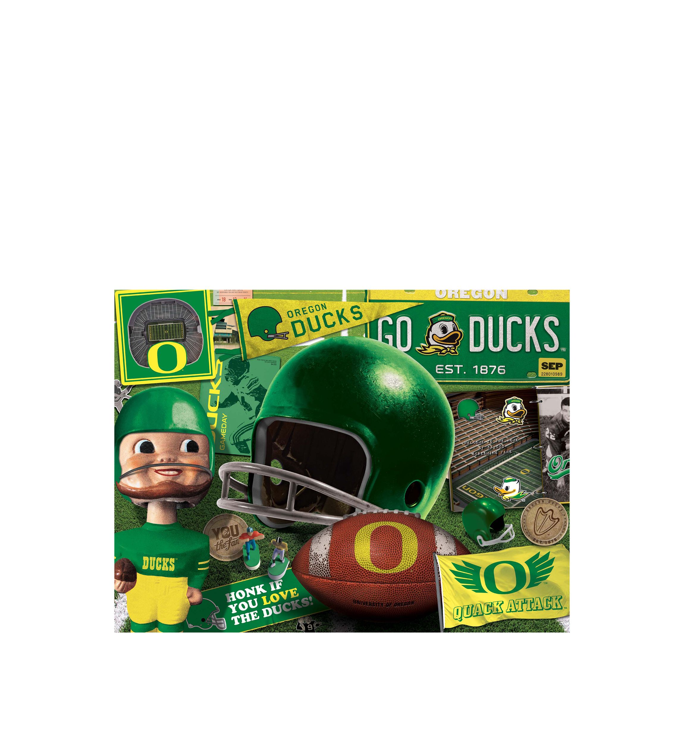 NCAA Oregon Ducks Retro Series Puzzle - 500 Pieces