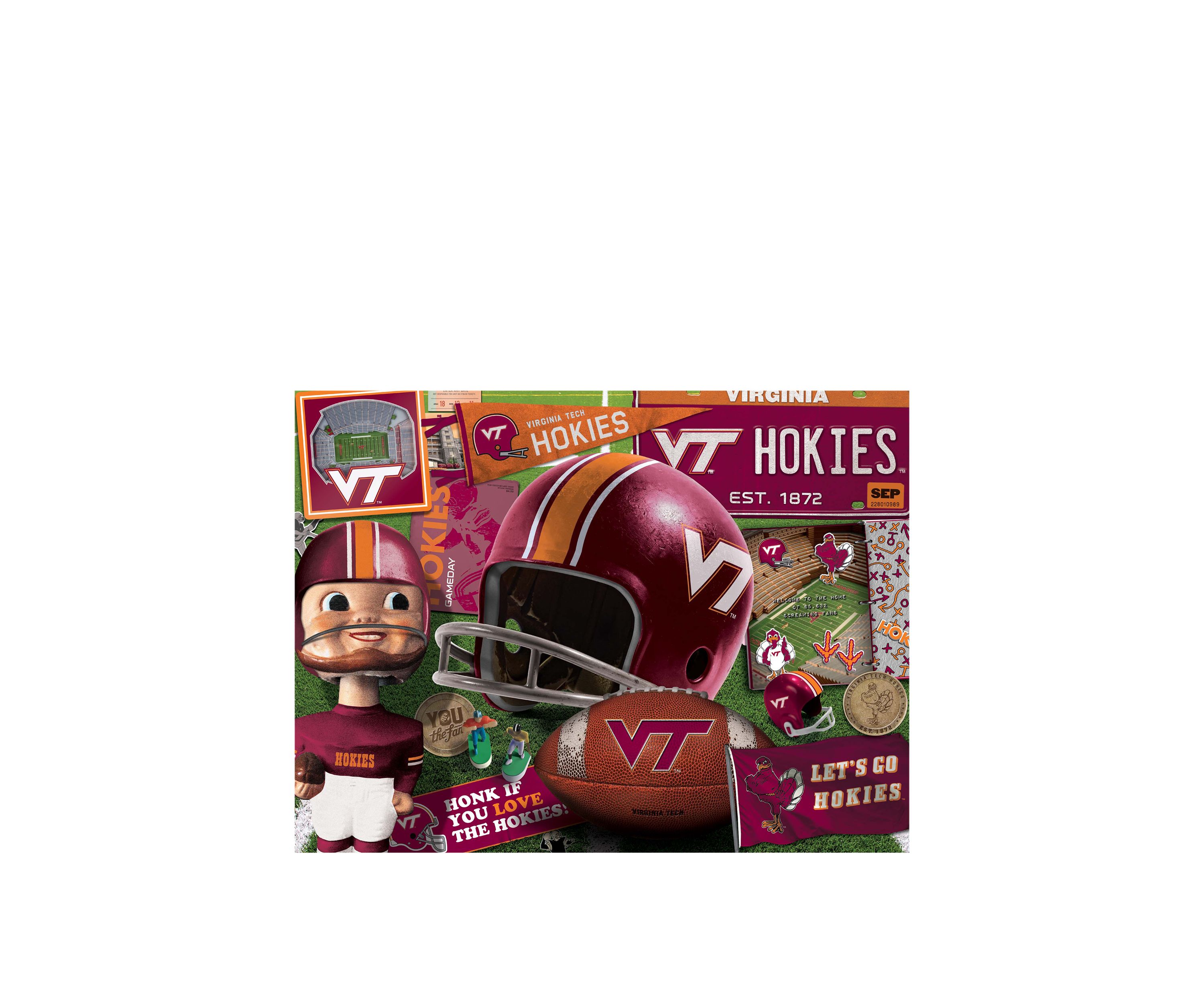 YouTheFan NCAA Virginia Tech Hokies Retro Series 500pc Puzzle
