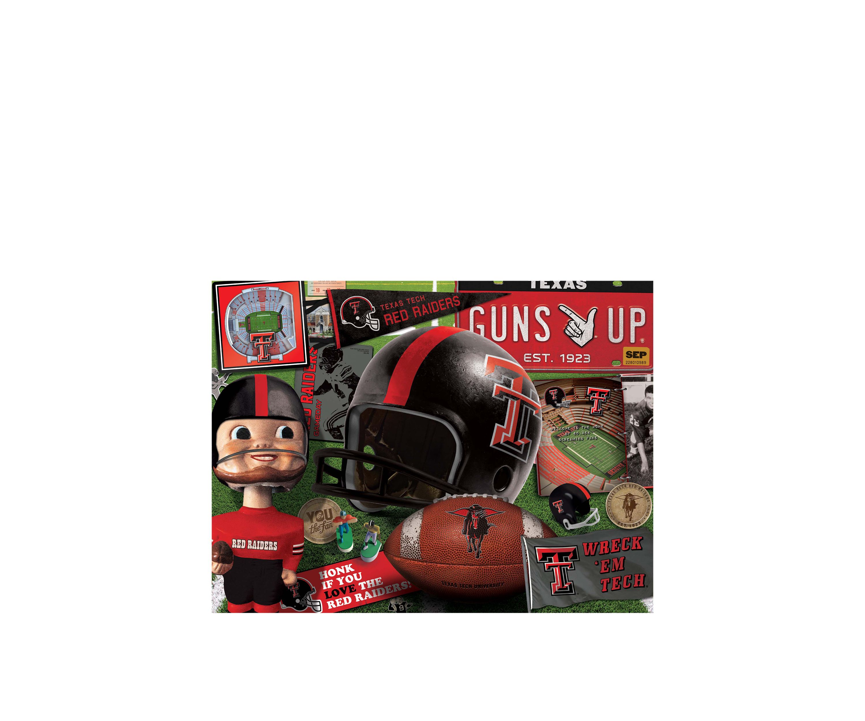 YouTheFan NCAA Texas Tech Red Raiders Retro Series 500pc Puzzle