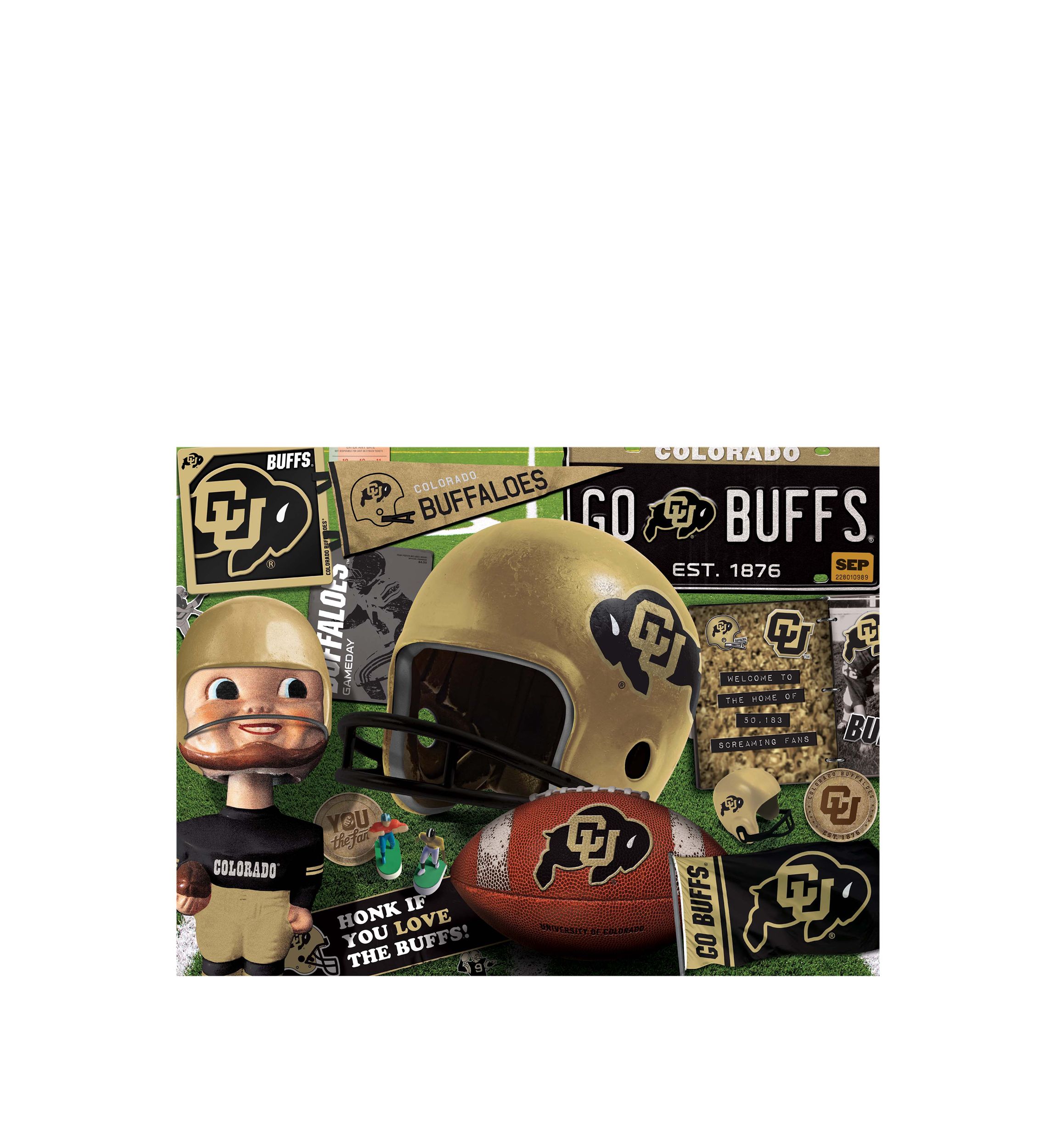 YouTheFan NCAA Colorado Buffaloes Retro Series 500pc Puzzle