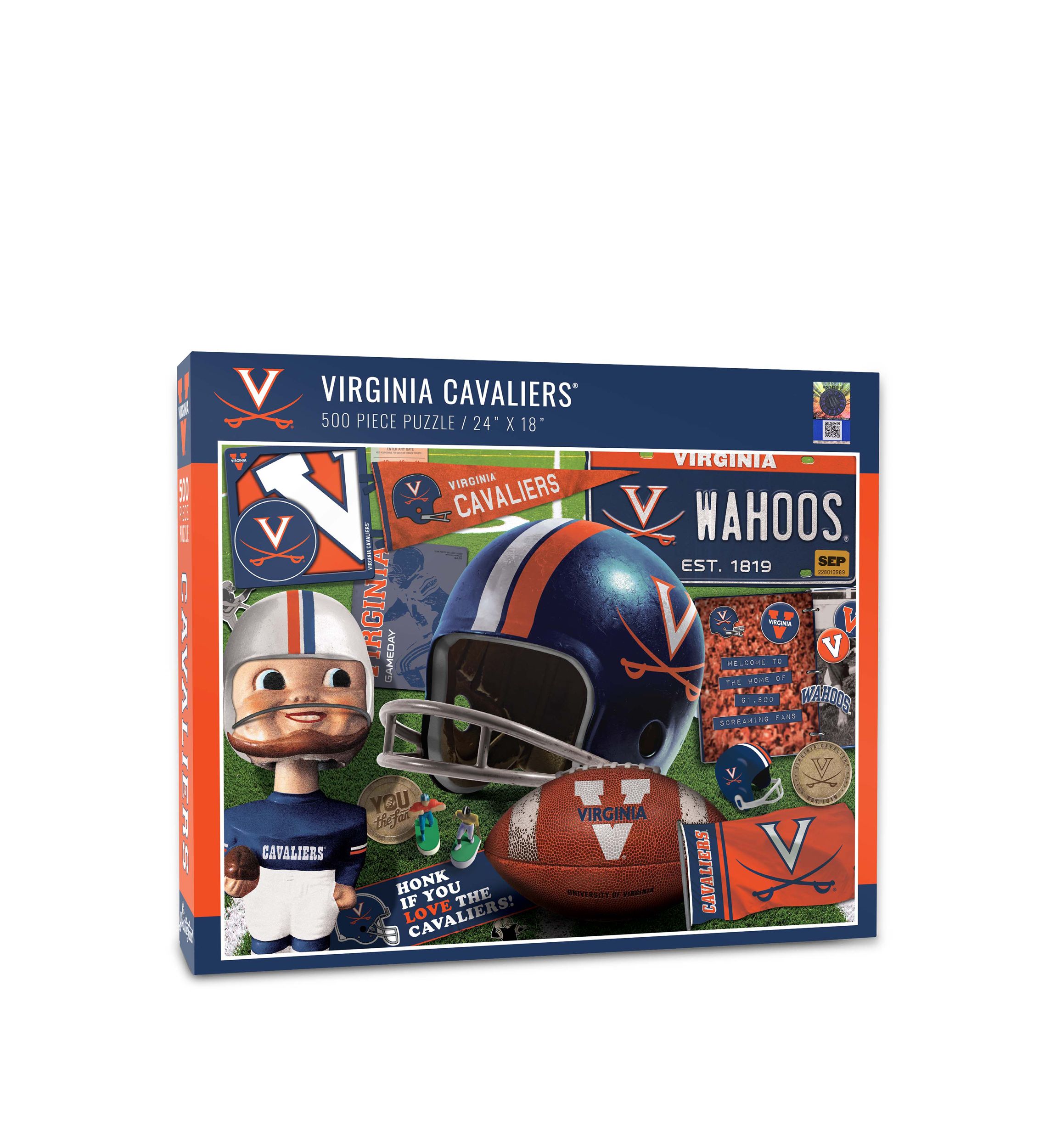 YouTheFan NCAA Virginia Cavaliers Retro Series 500pc Puzzle