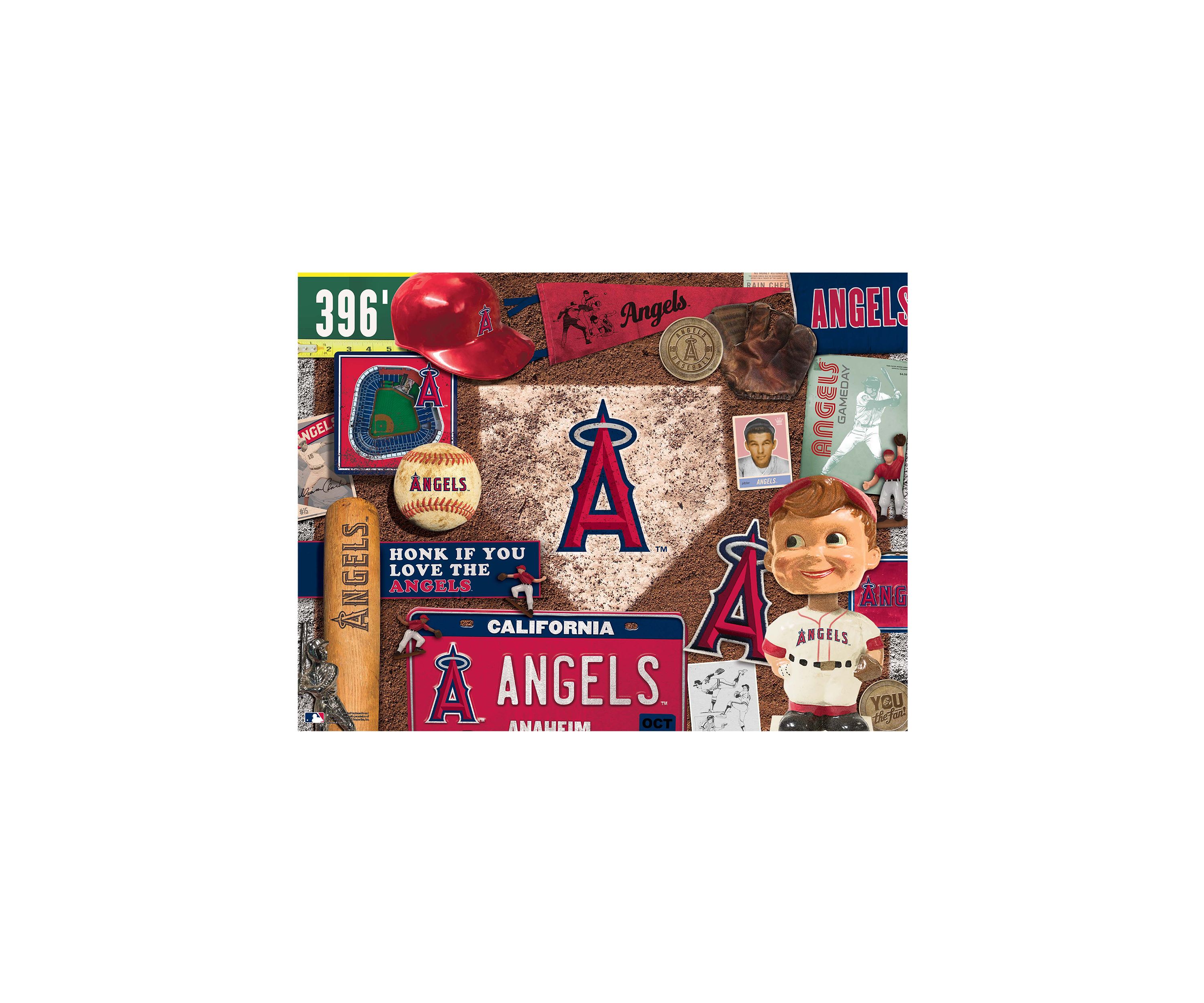 YouTheFan MLB Los Angeles Angels Retro Series 500pc Puzzle